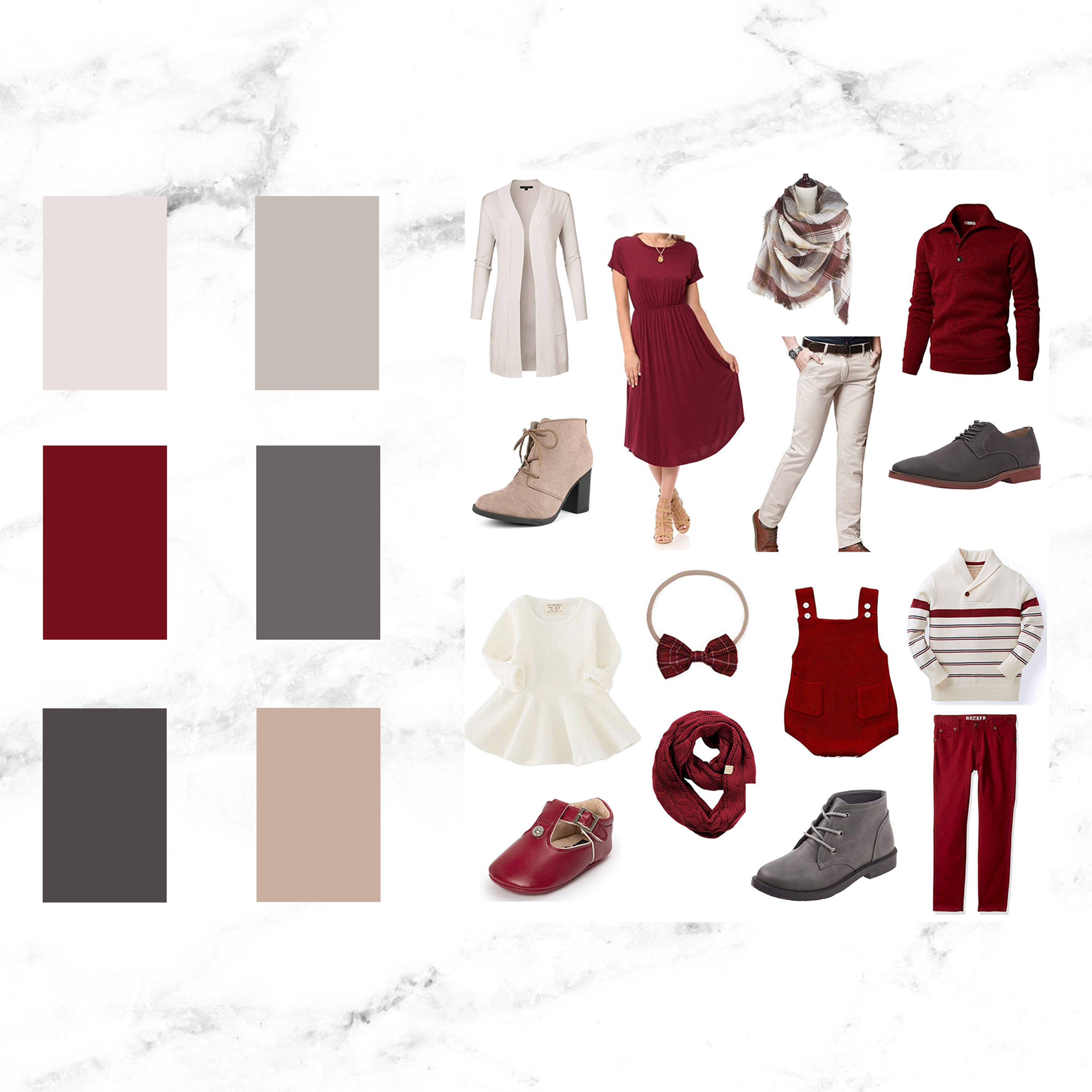 winter outfits and colours