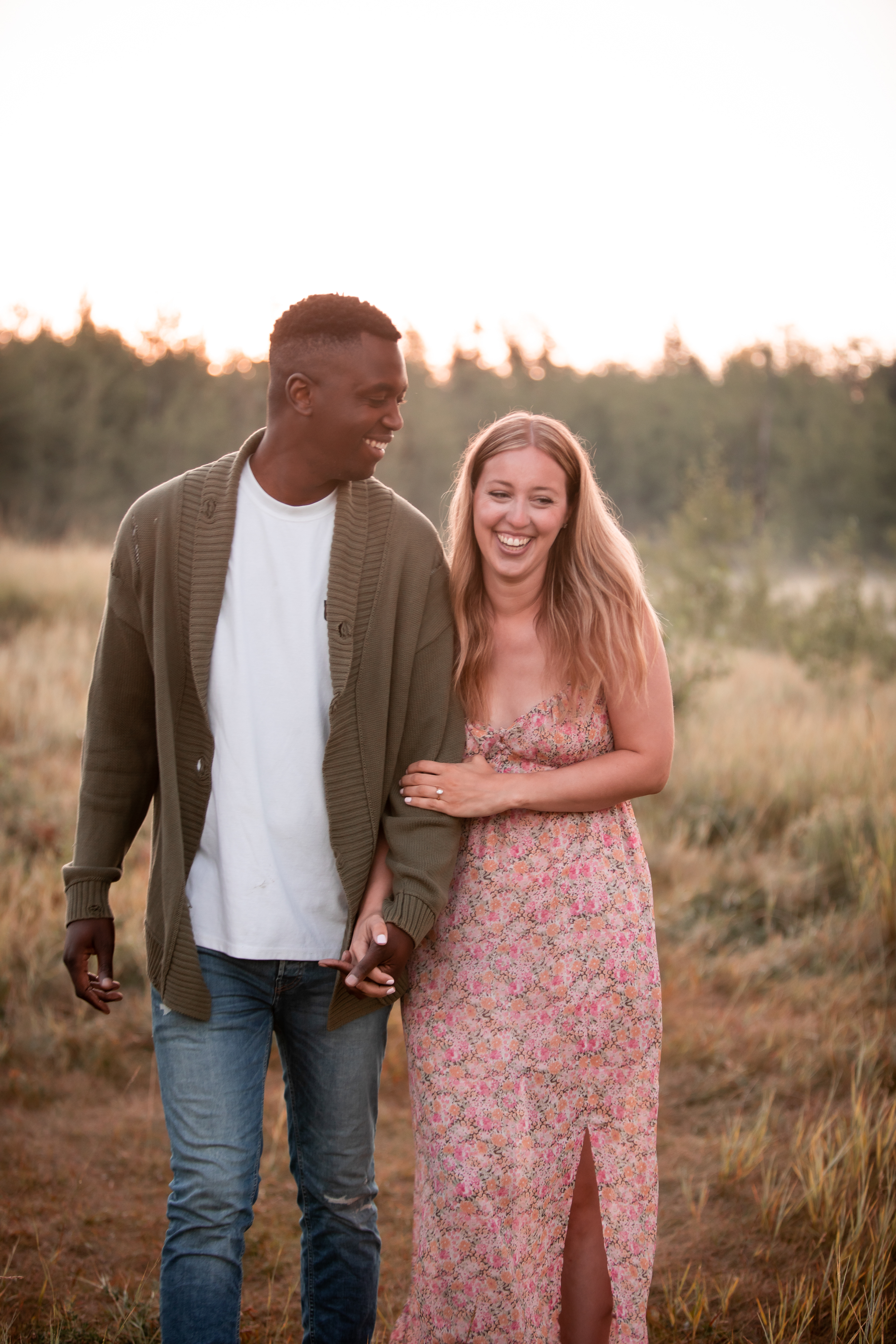 engagement photoshoot at sunrise in Edmonton