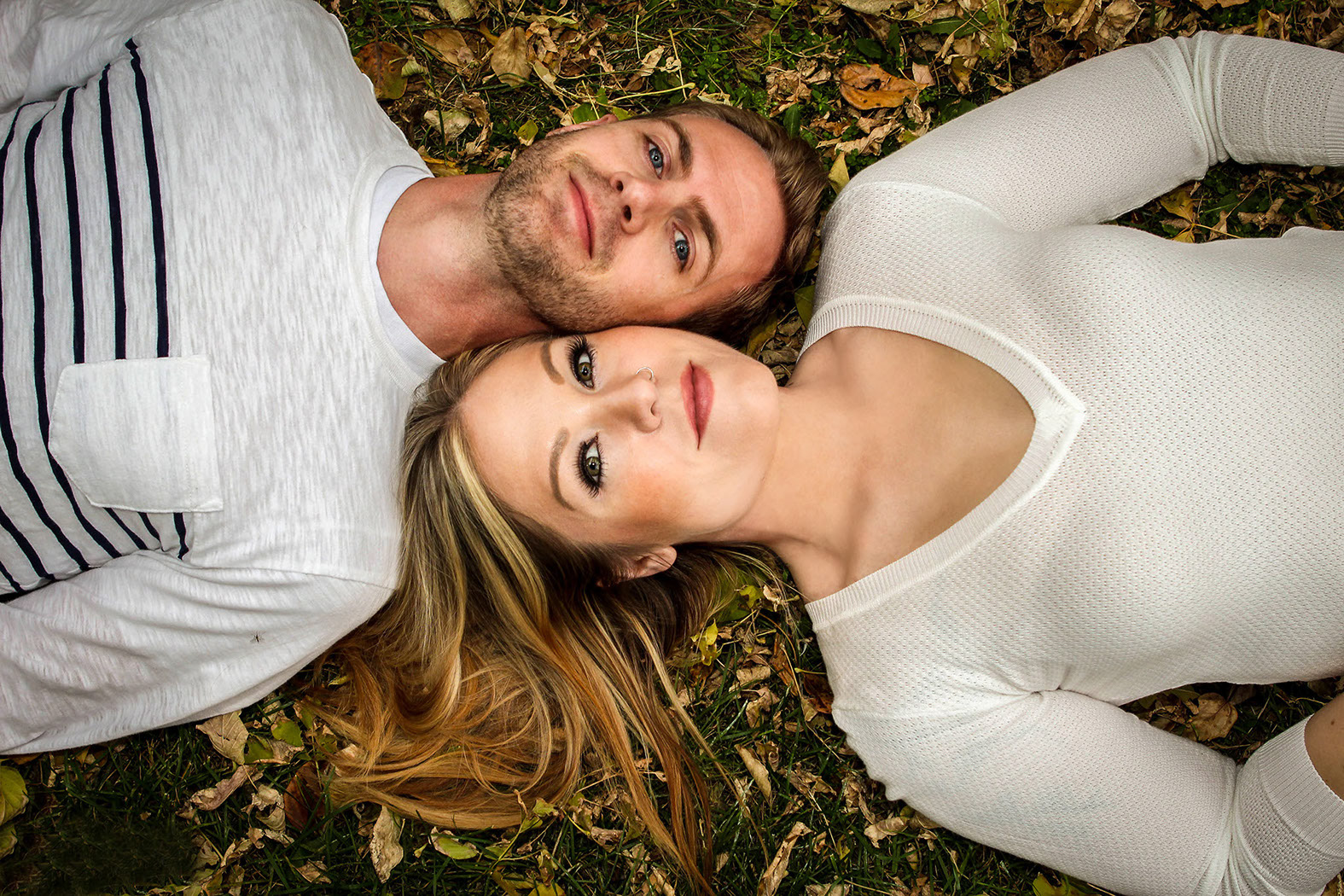 couple smiling in Edmonton