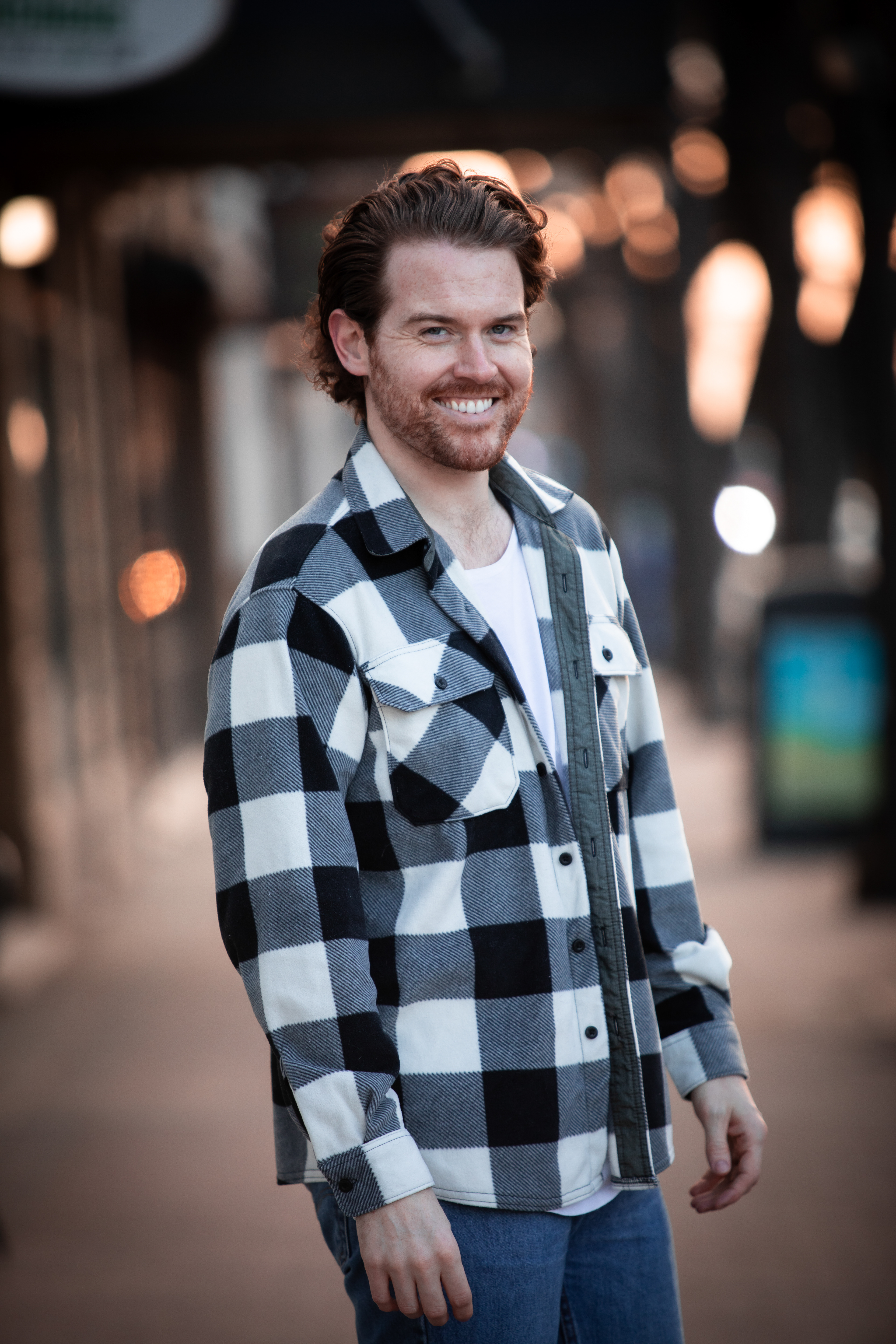 man smiling at camera 
