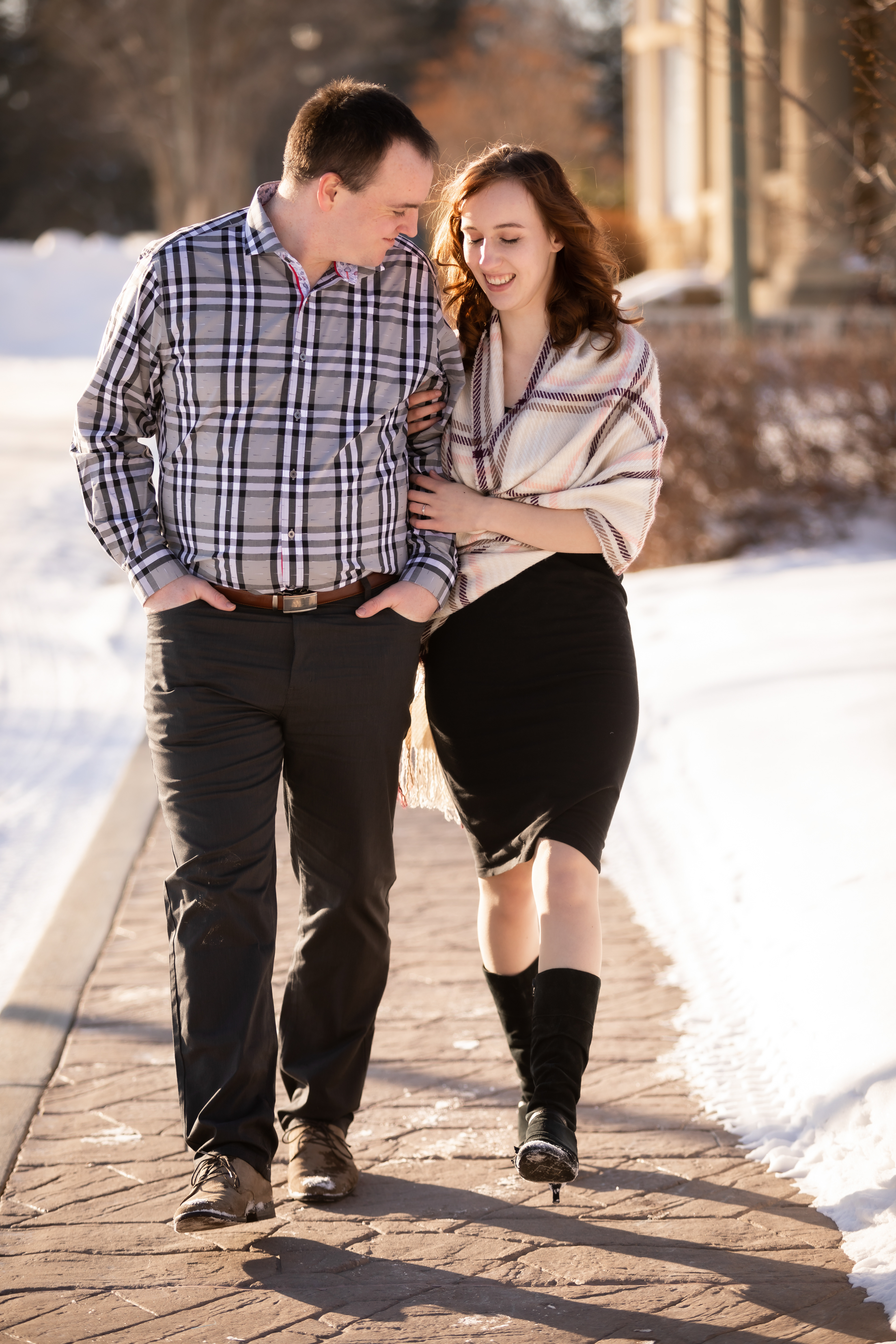 Couple at government house in Edmonton