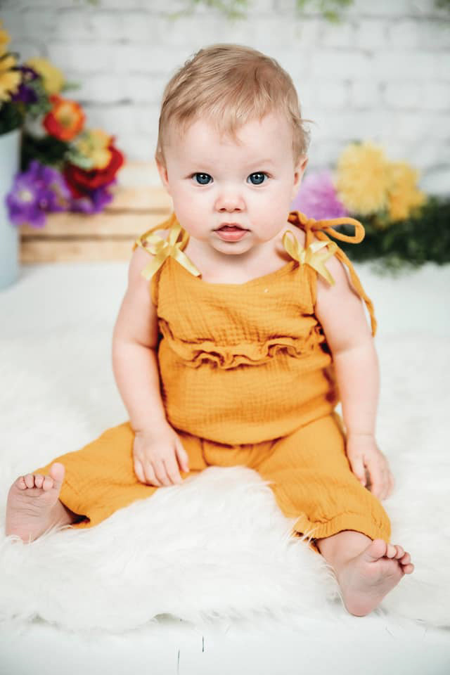 baby looking at camera 