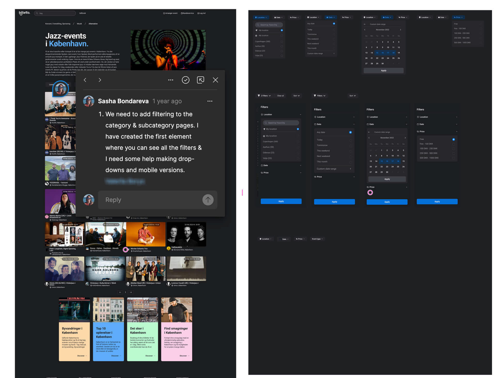 Working with an external UI designer on additional elements