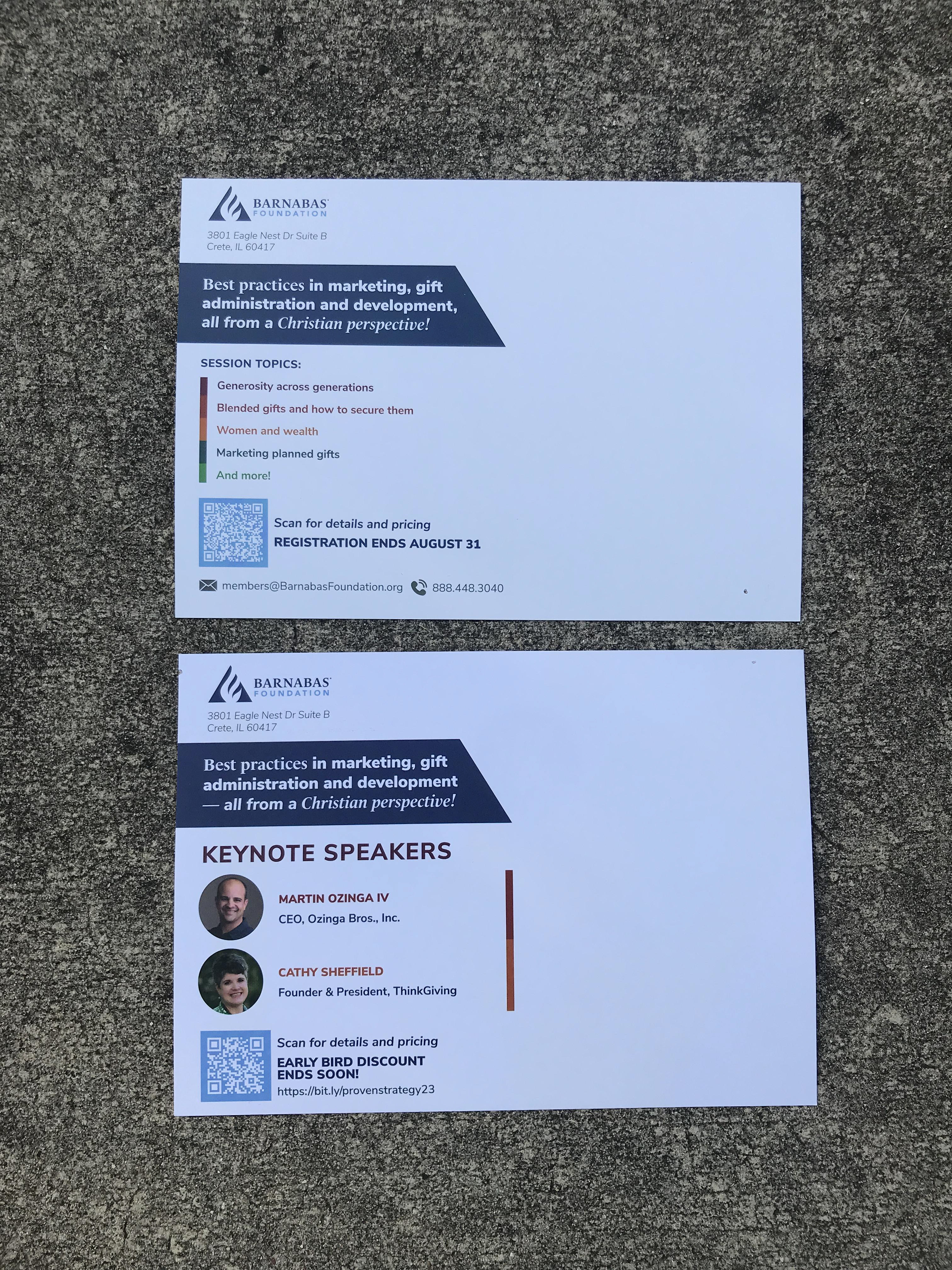 "Last Chance" Postcards - Back