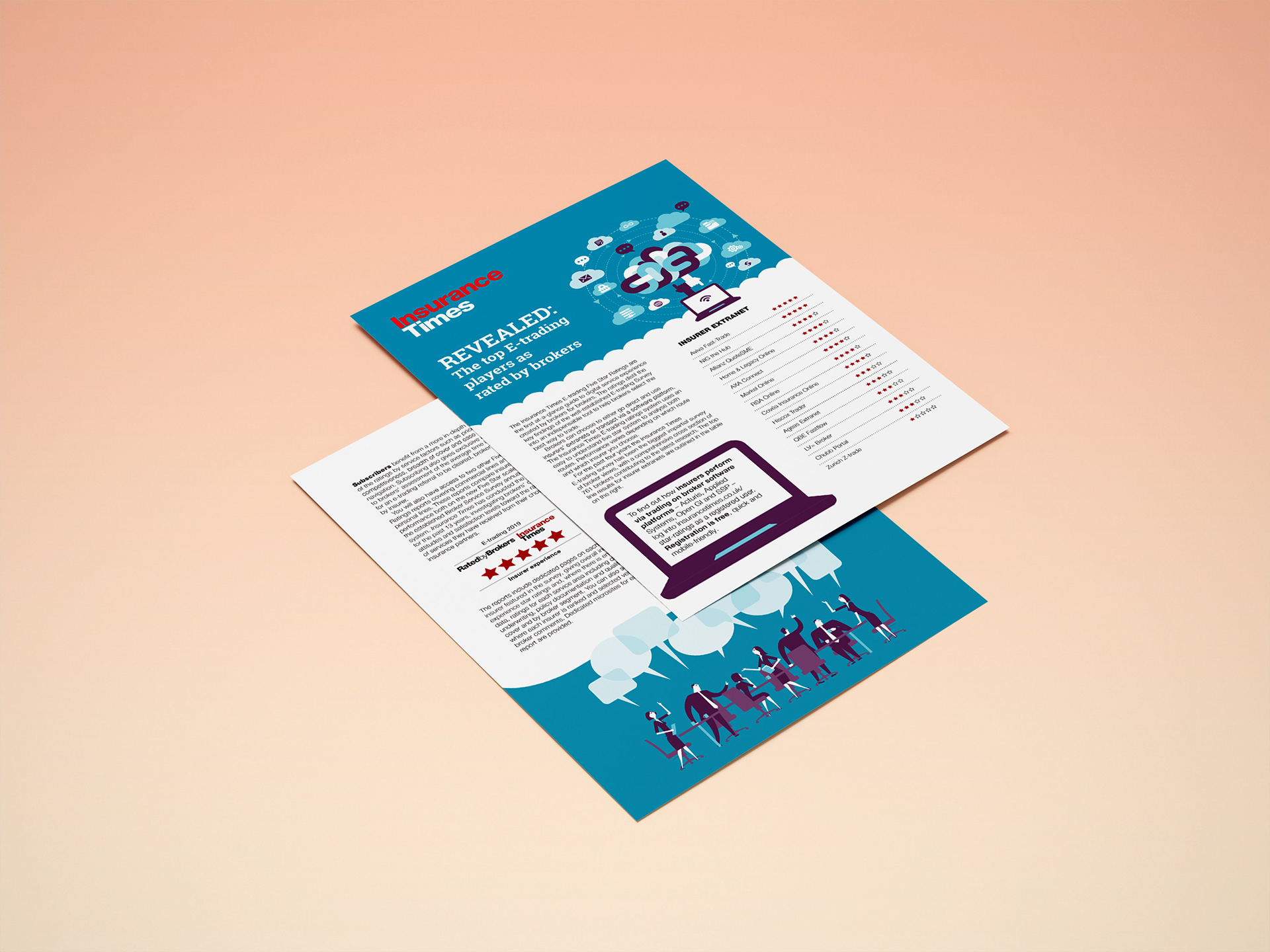 Leaflet for Insurance Times magazine