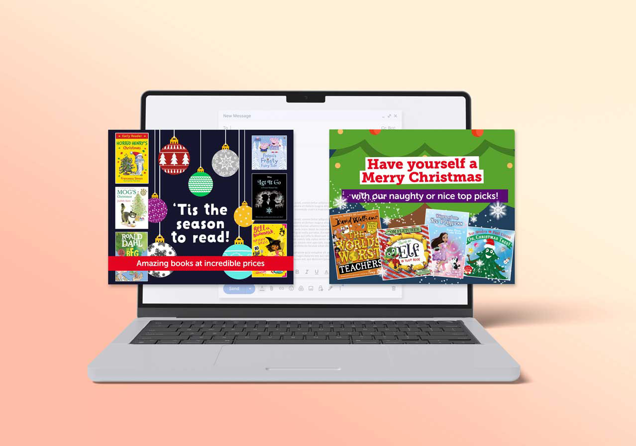 Promotional email banners for Scholastic Publishing. Created in Photoshop.