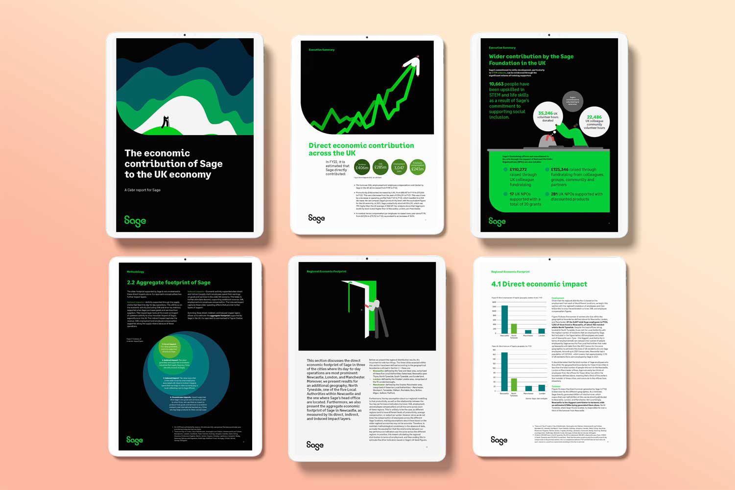 Report for Sage software. Designed in InDesign.
