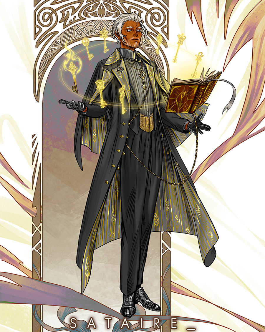Art Nouveau: The Ancient Keymaster Warlock