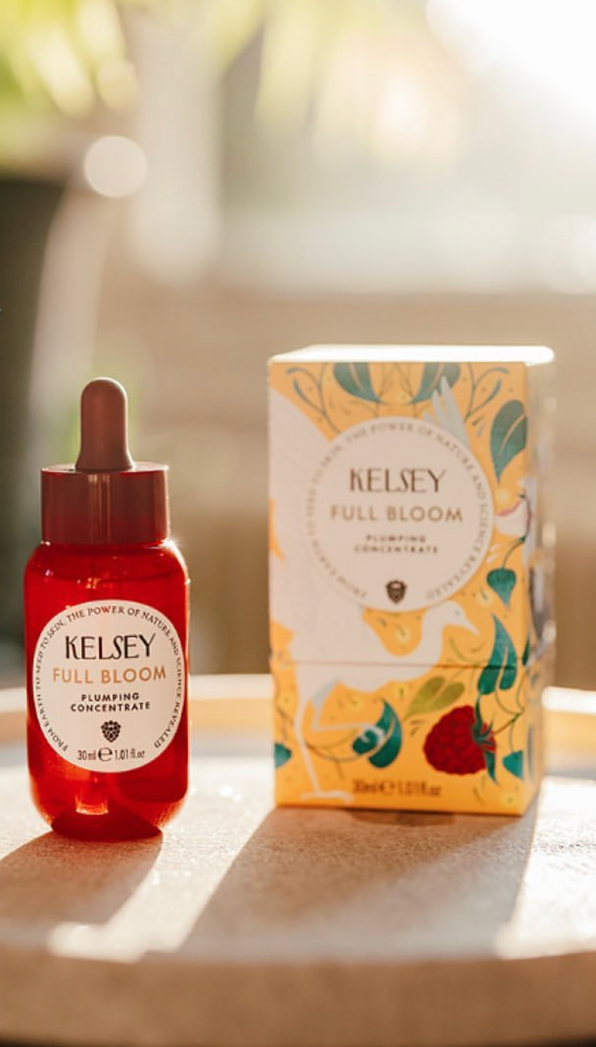 Rebrand and illustration for Kelsey skincare