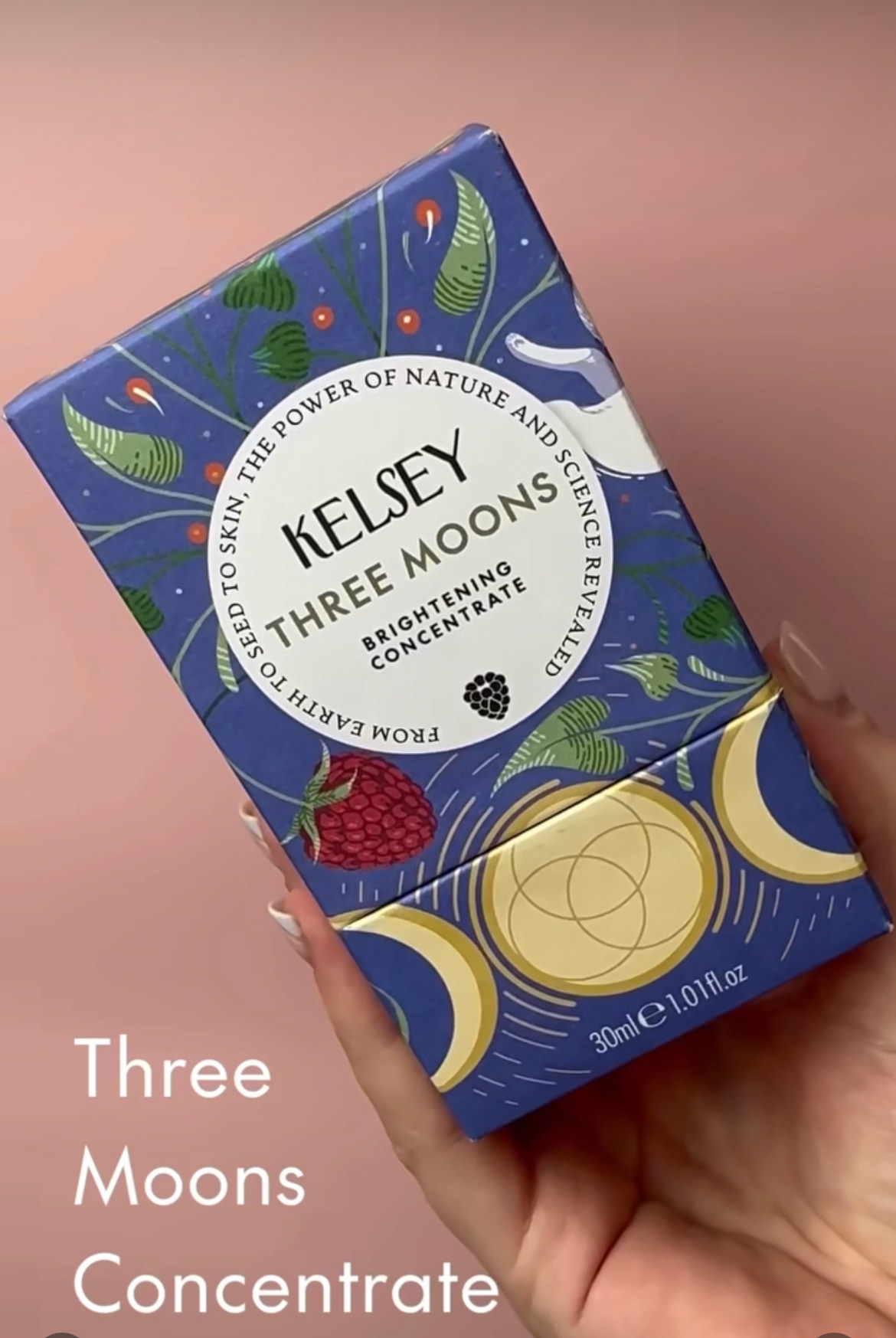 Rebrand and illustration for Kelsey skincare