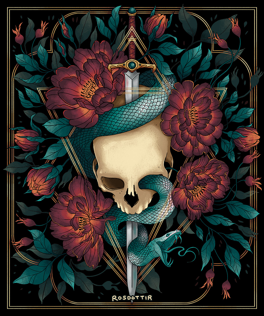 Flat artwork for Kingdom of the Wicked blanket