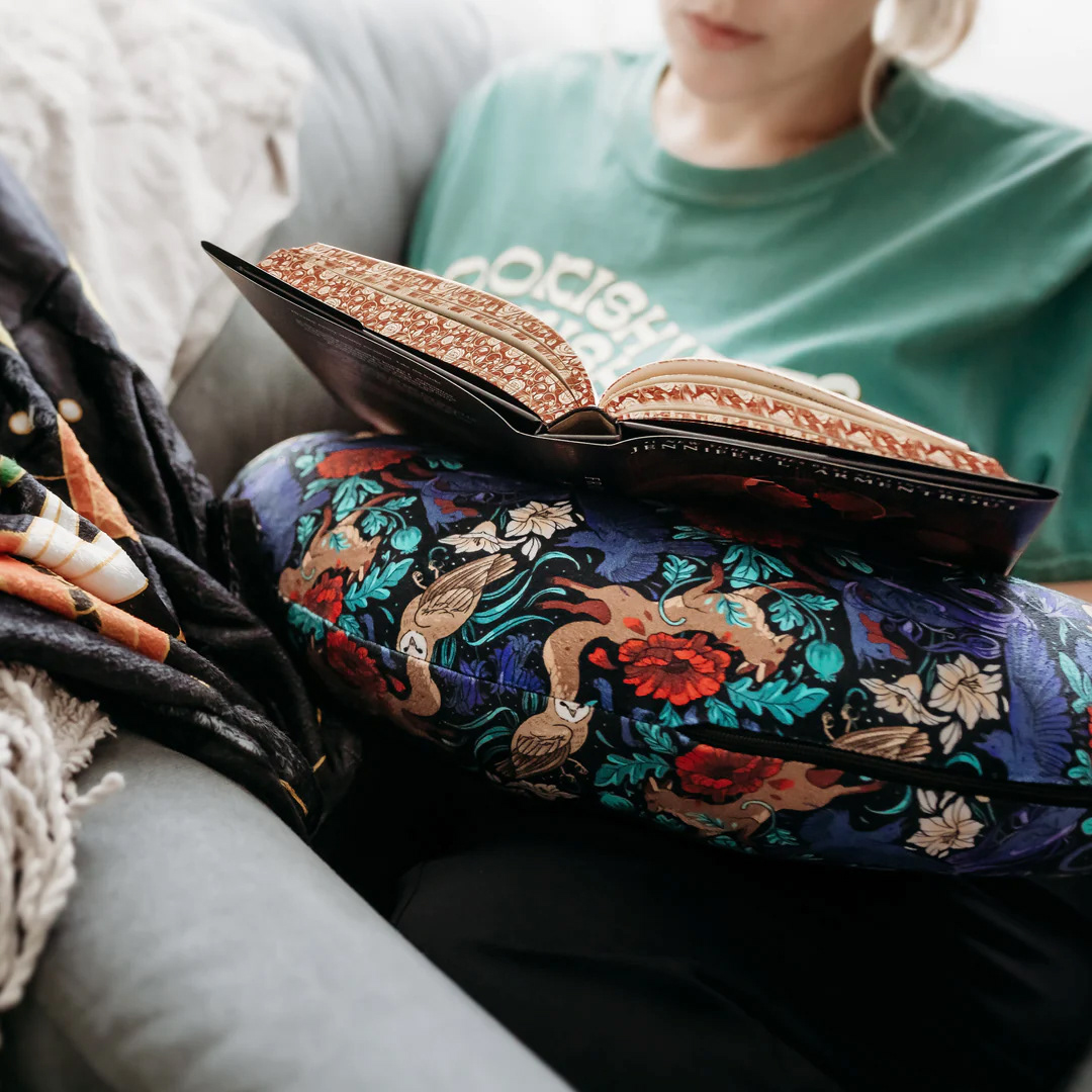 Reading pillow designed for Bookish Box