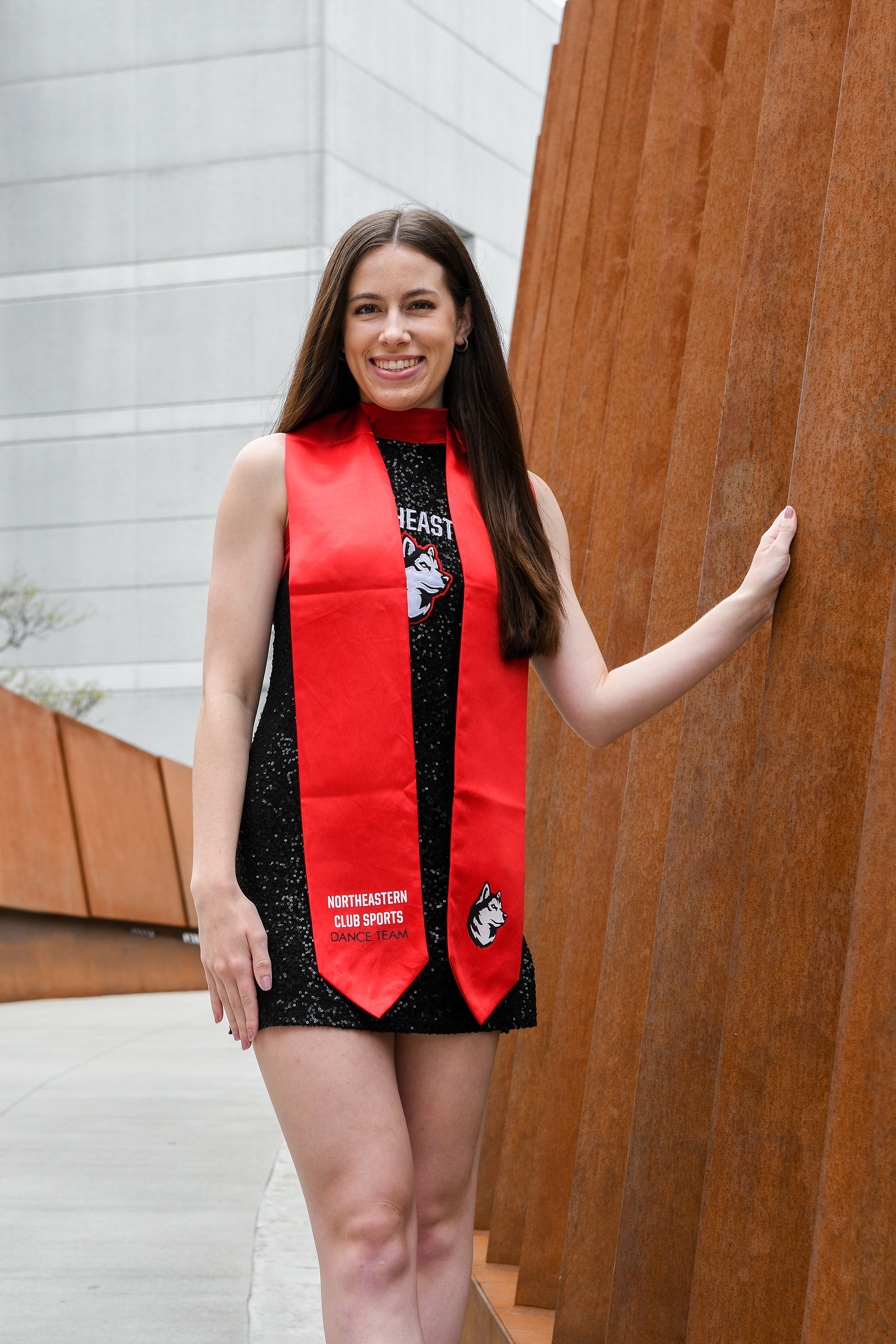 Kaitlyn Moleti on the infamous Northeastern bridge
