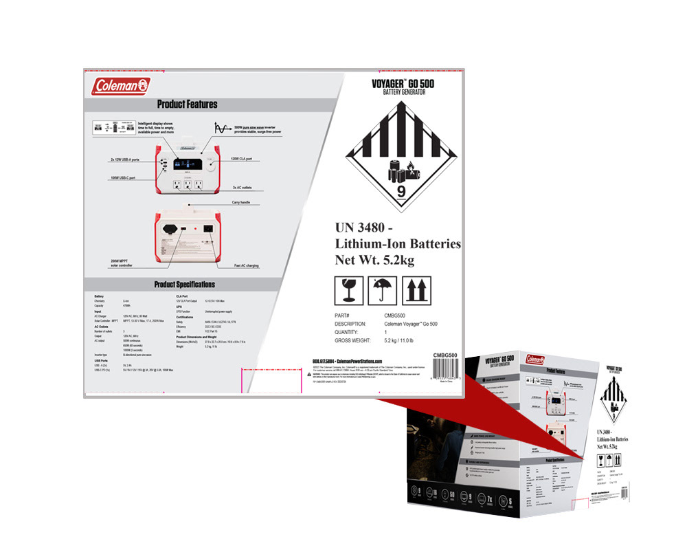 Box Panel w/HazMat and Specifications