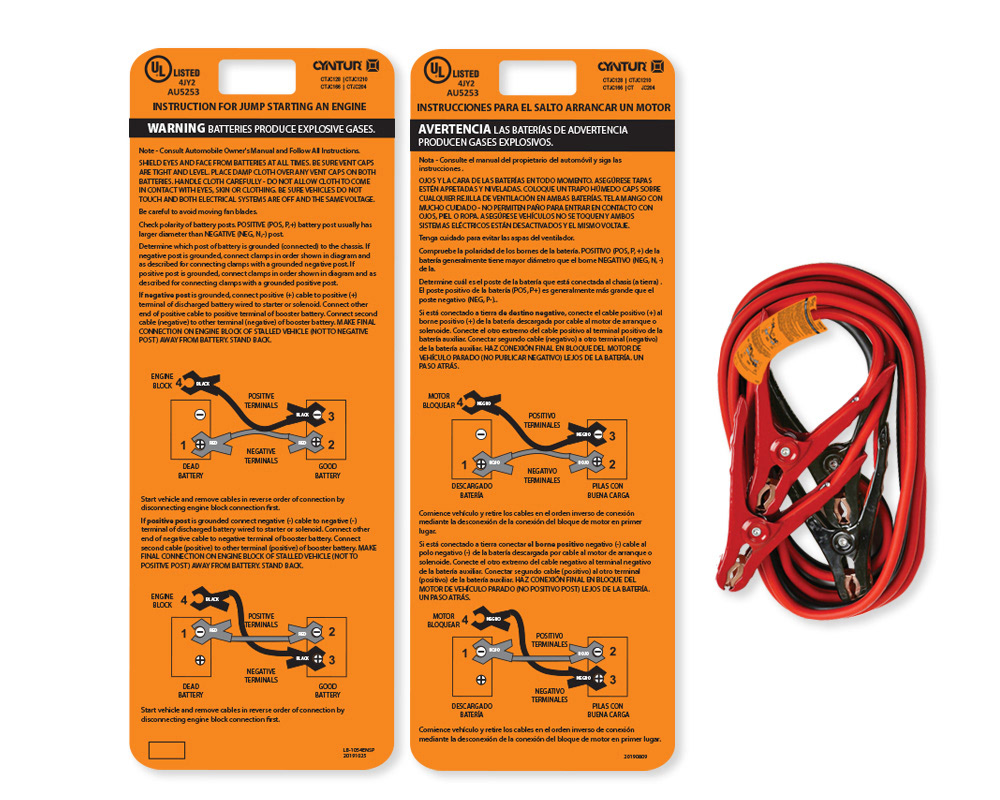 Cyntur Jumper Cable Safety Card