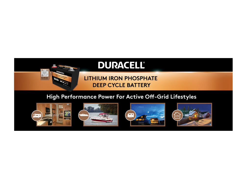 Duracell Battery Shelf Header Sign