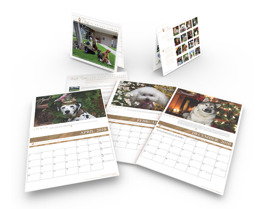 Dogs Of Wright Library Calendar