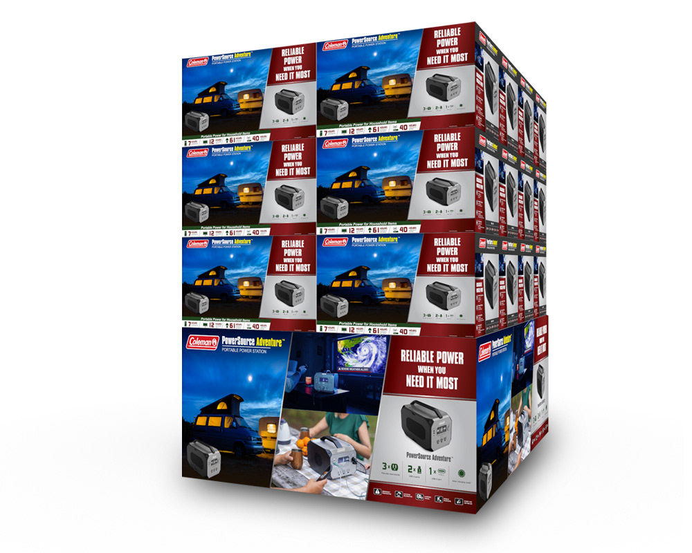 Coleman Power Pack Club Store Pallet