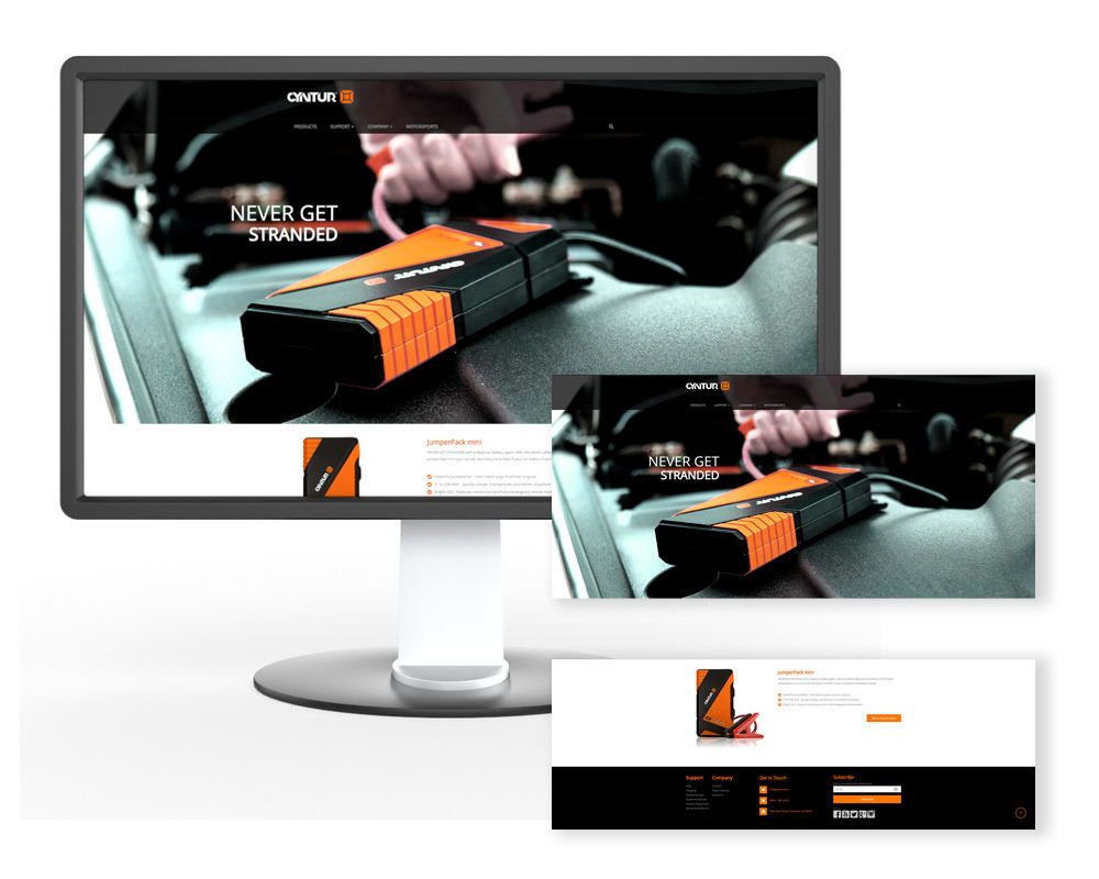 Cyntur Home Page (Hotcakes Platform)