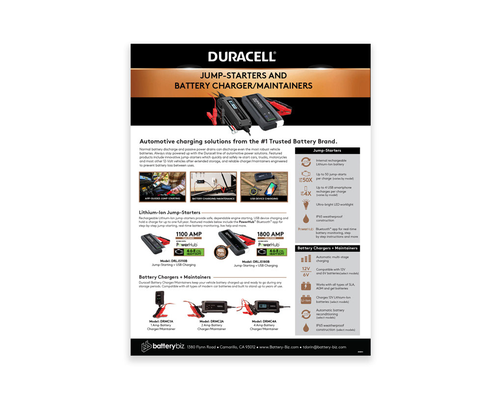 Duracell Jump-Starter Flyer