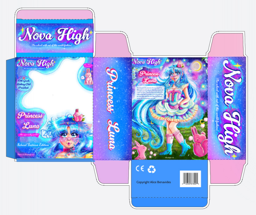 Full Packaging Dieline