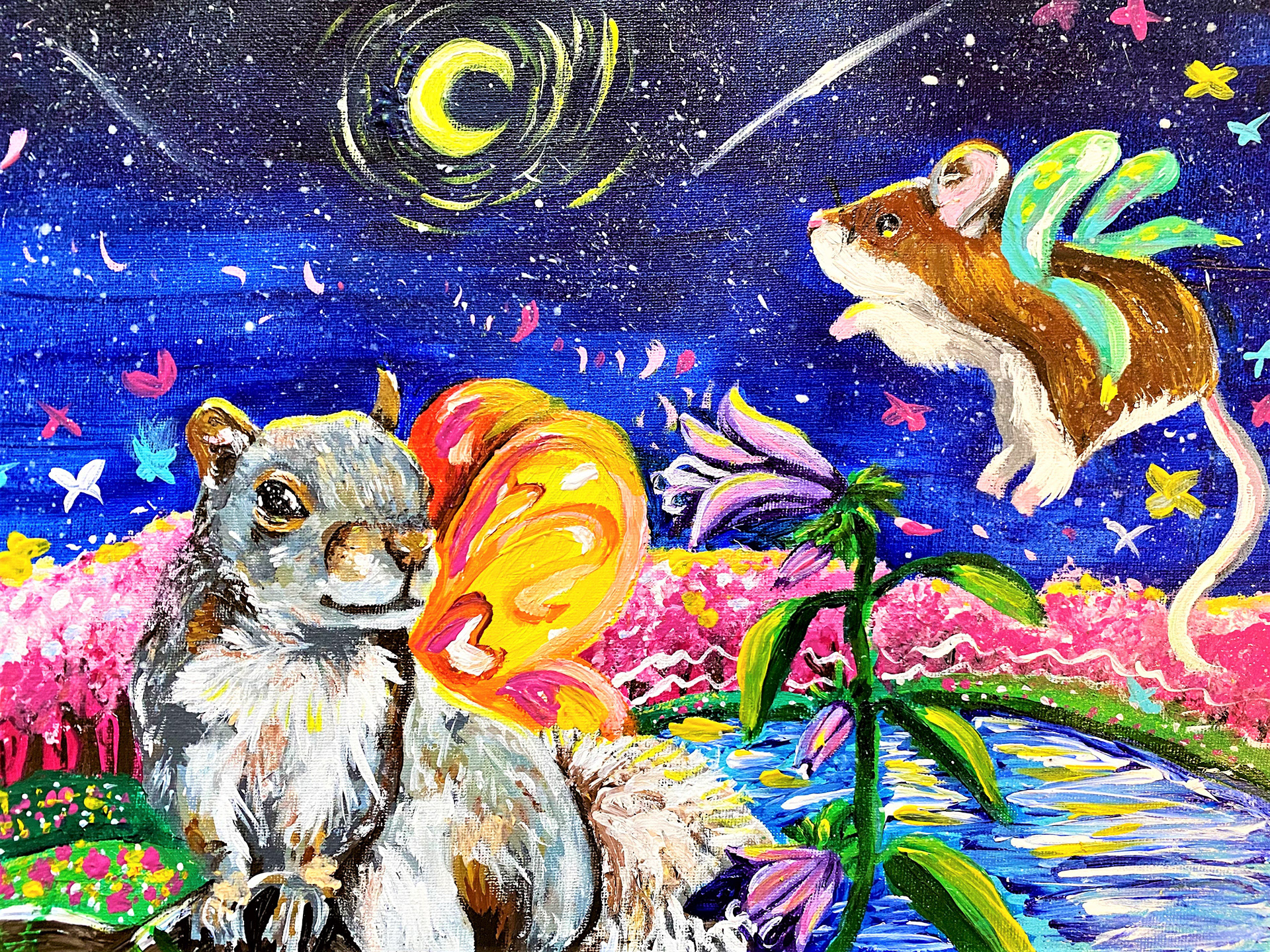 Acrylic on Canvas Paper