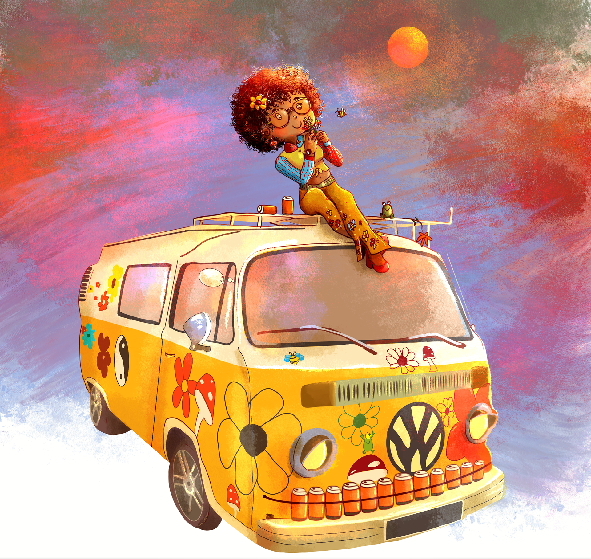 Groovy Van (Procreate)