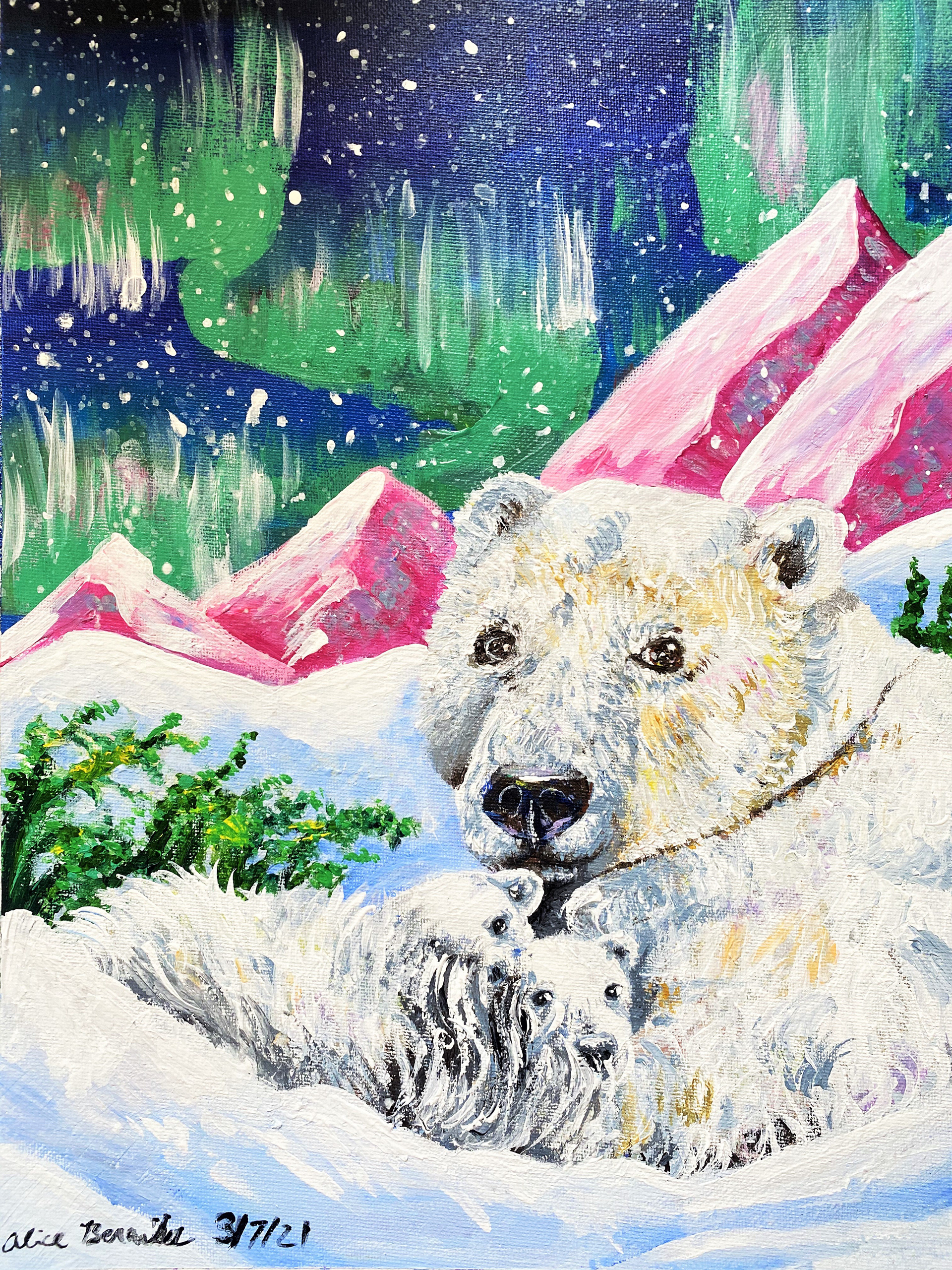 Acrylic on Canvas Paper