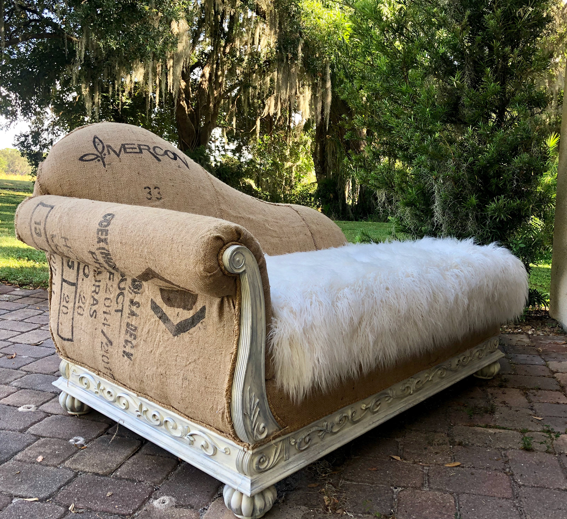 Funky Fab Shabby Chic Chaise lounger