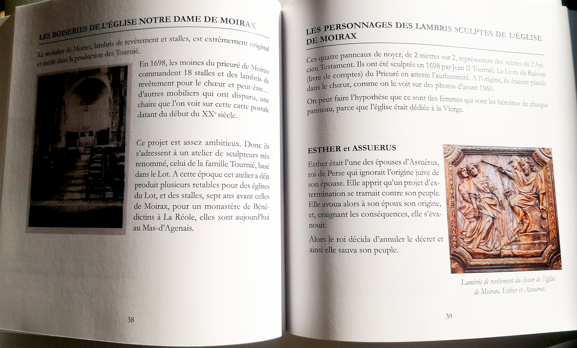 Livre avec photo - papier couché satiné 115gr - © Mariette Semelin, l'Art Baroque dans les Eglises du Lot-Et-Garonne