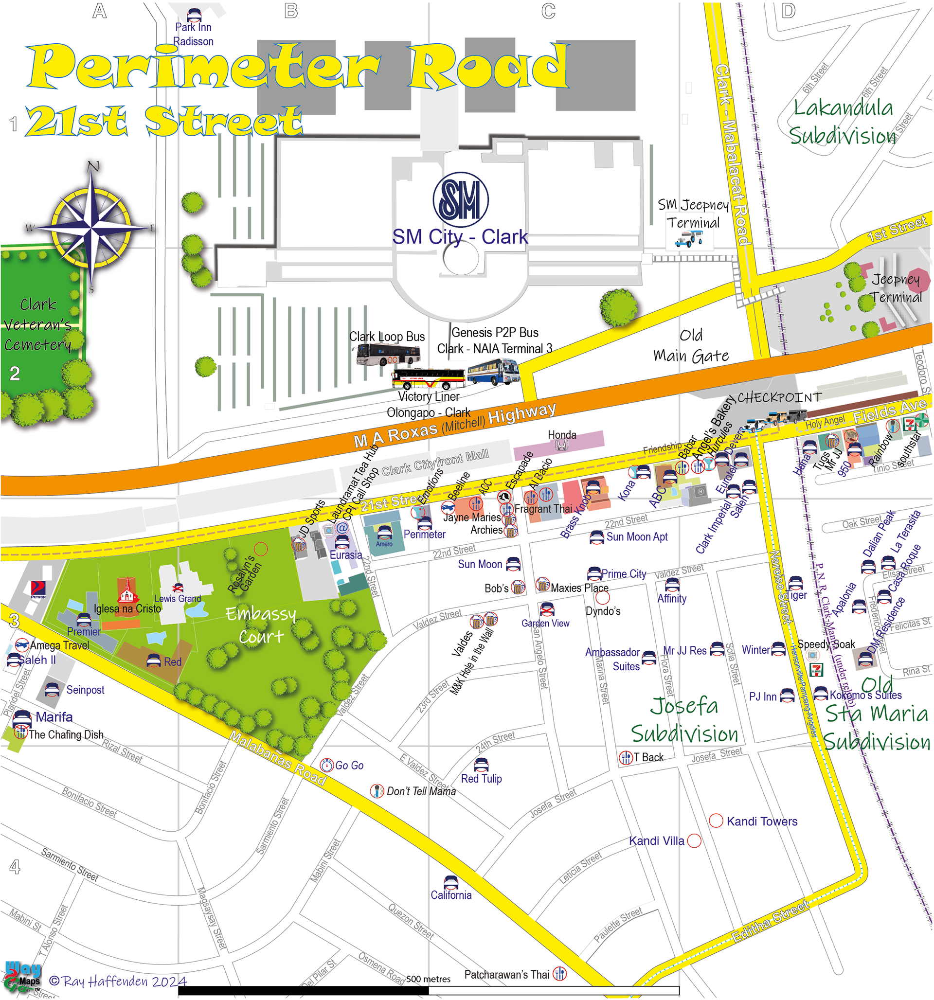 21st Street = Perimeter Road
