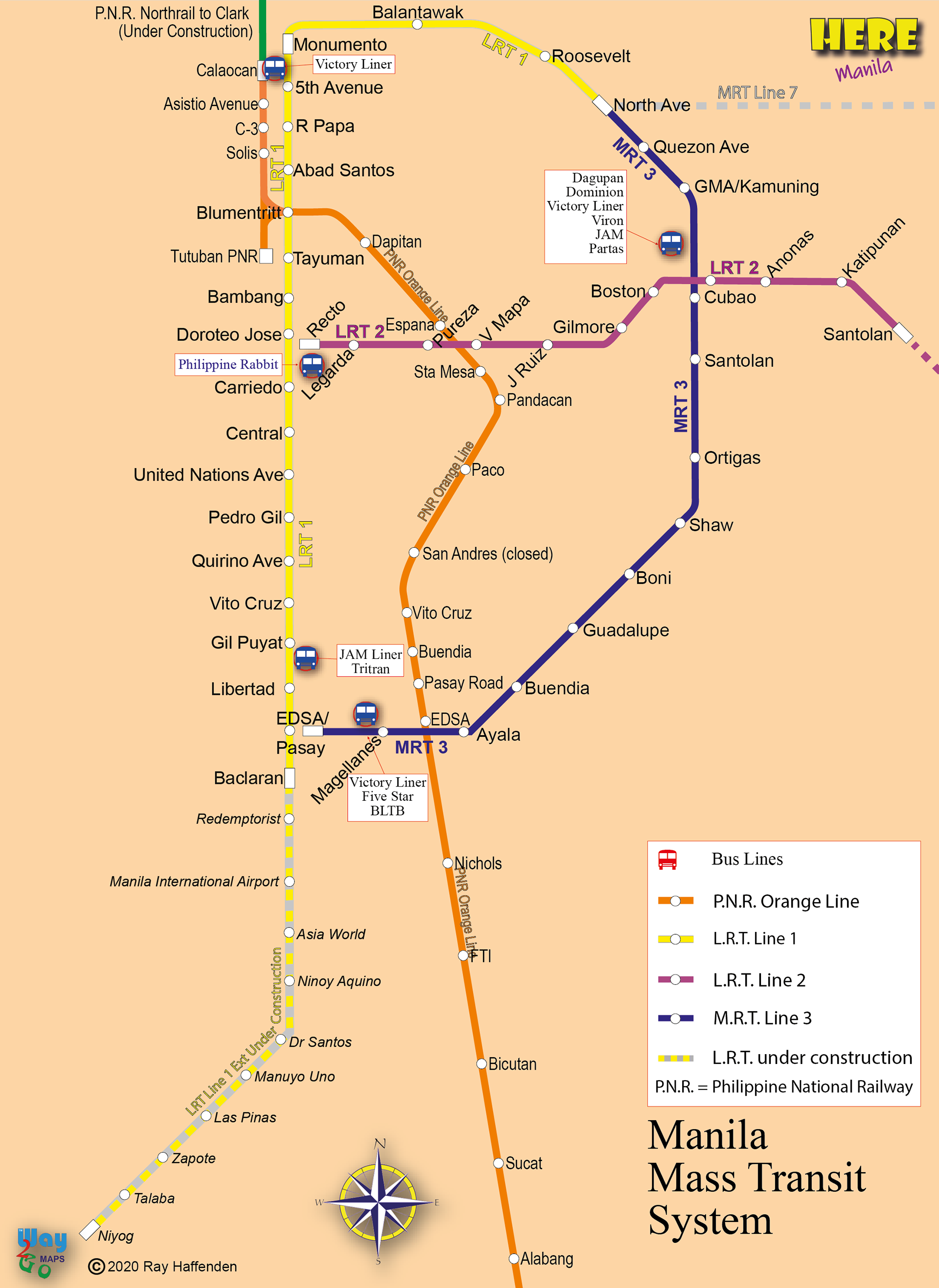 Manila Mass Transit Map