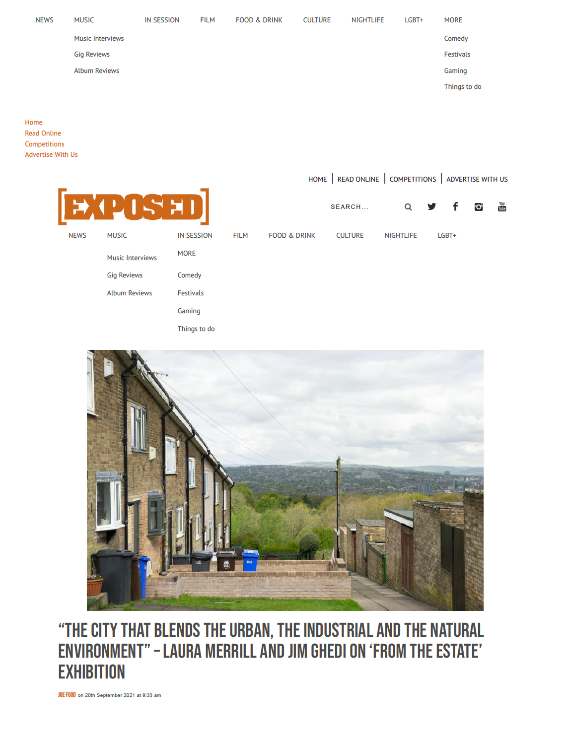 Exposed Magazine article for 'From The Estate', 2021
