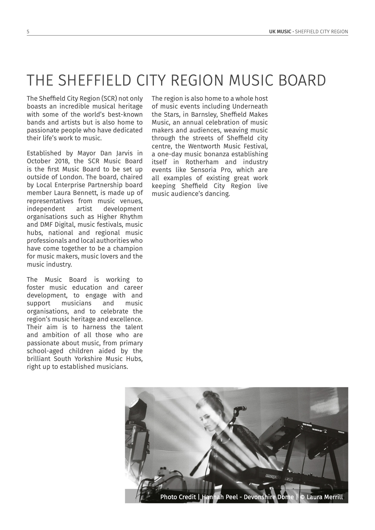 Sheffield City Region Music Report, 2019