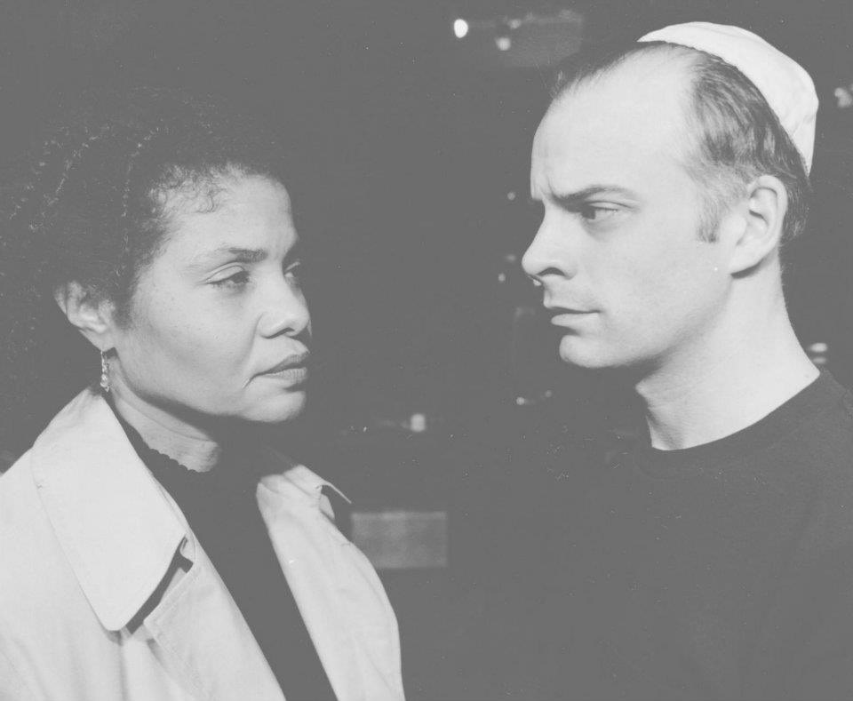  Mere Mortals by David Ives, Organic Theatre, directed by Bill Pullinsi. Pictured: Art Kopischke, Alan Kopischke (Horace), Wendi Weber (May)