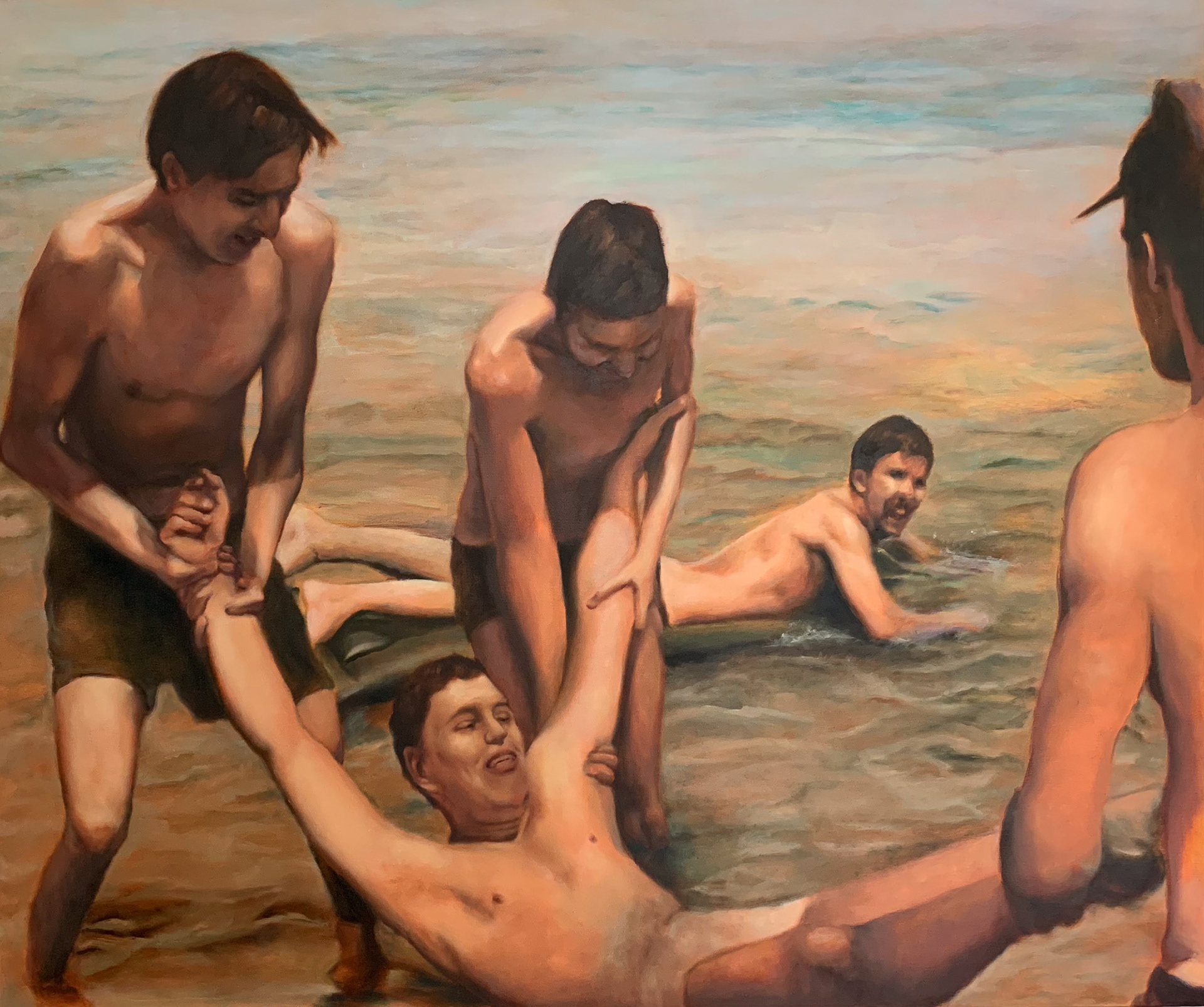 Um...Dois...Três, 2019 - Óleo s/ tela, 100X120cm - 1500€