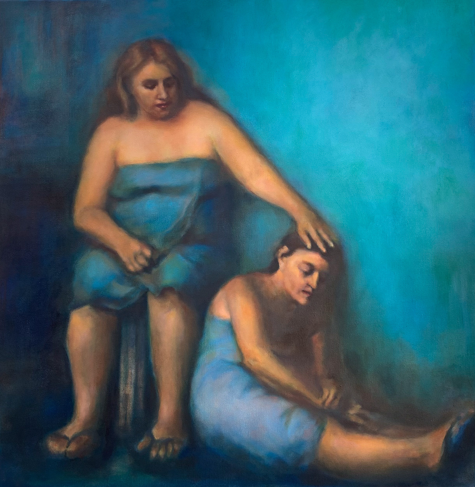 MORNAS ERAM AS NOITES, 2019 óleo s/ tela, 80X80cm - Vendido