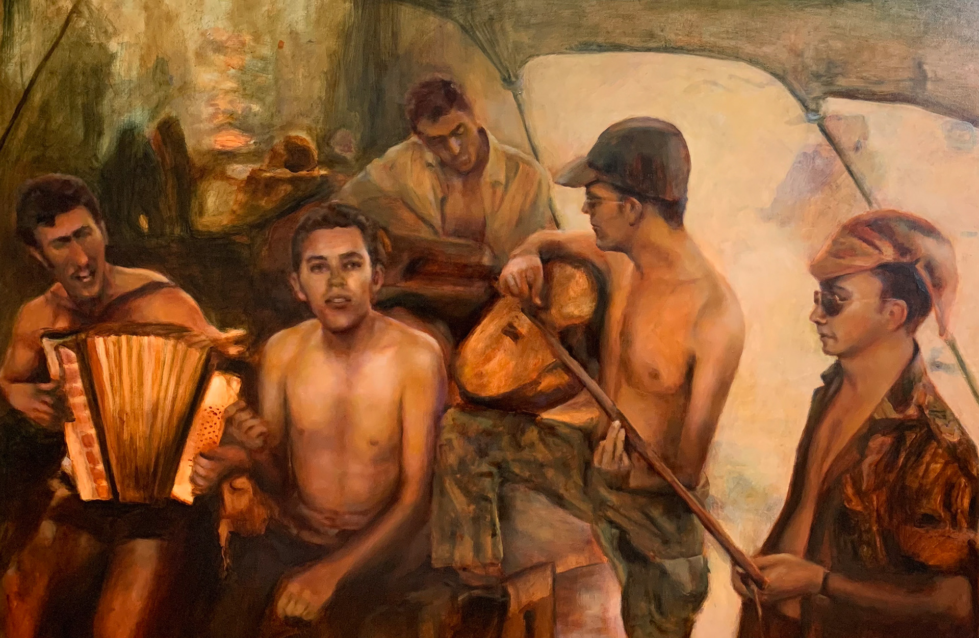 A banda, 2016 - Óleo s/ tela, 80X120cm - 1500€