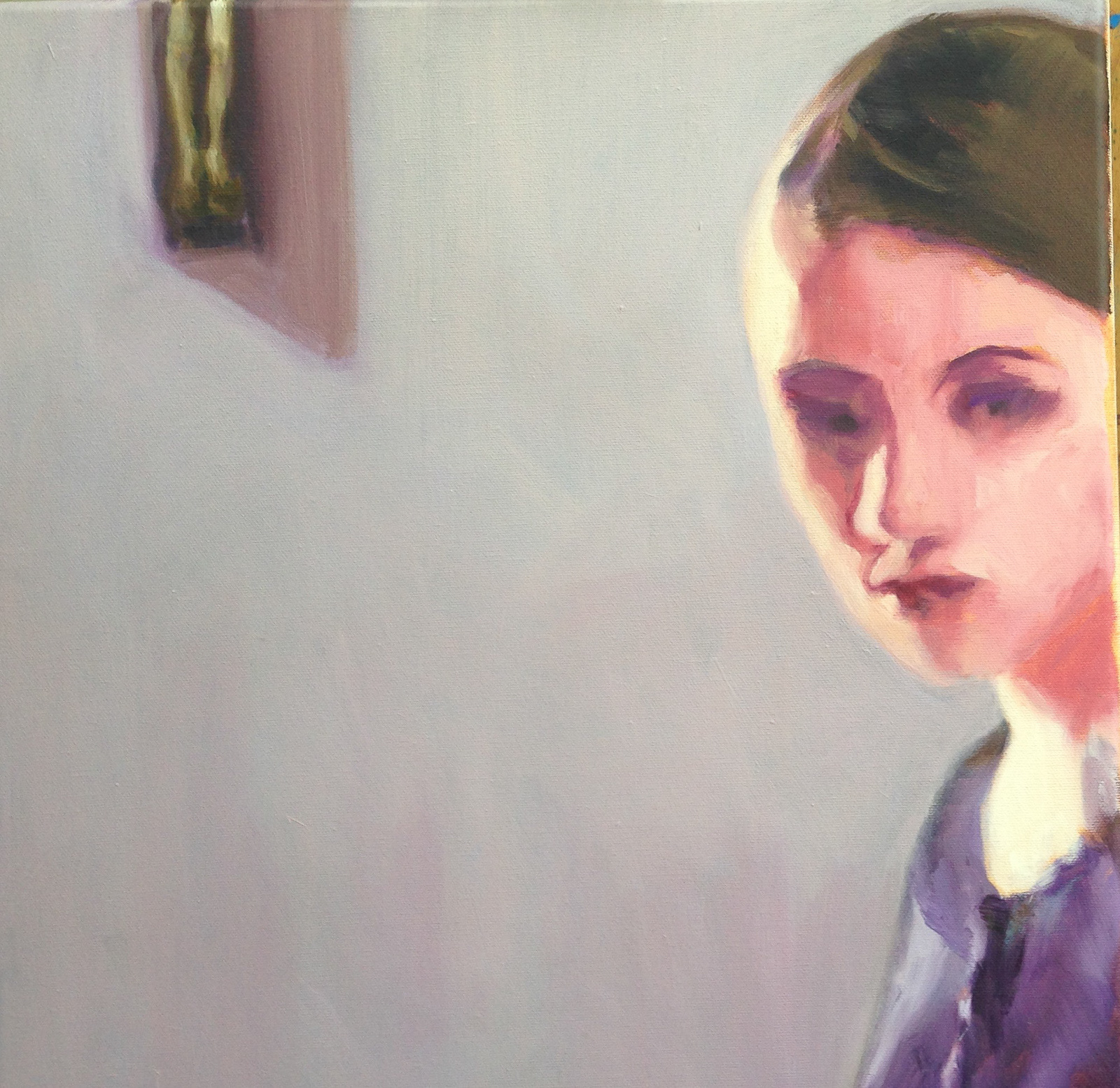 VIOLETA, 2017 óleo s/ tela, 40X40cm - 400€