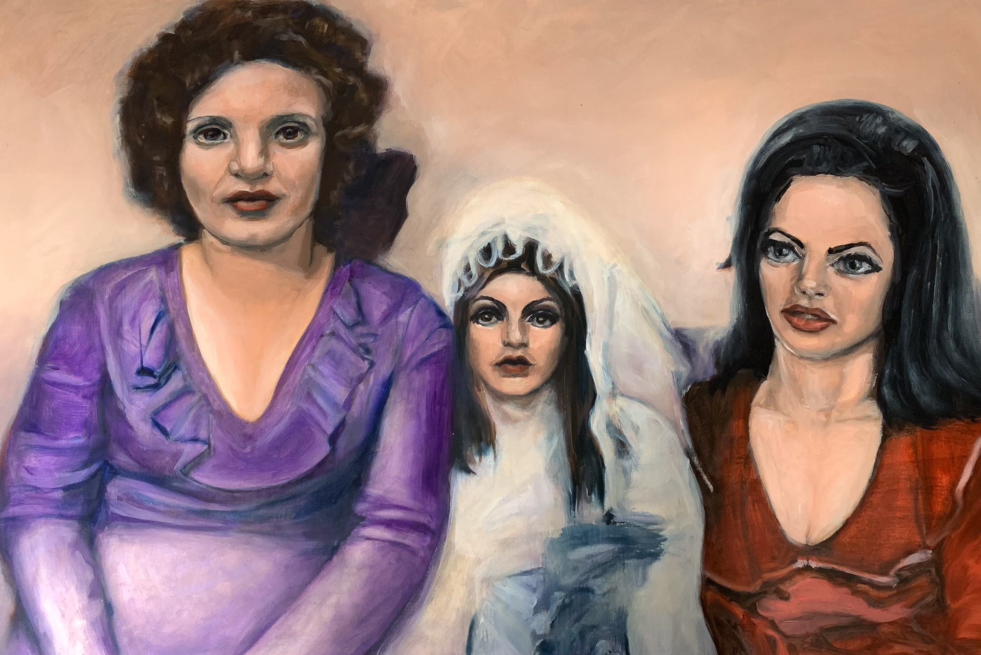 As madrinhas - Óleo s/ tela, 60X90cm - 650€