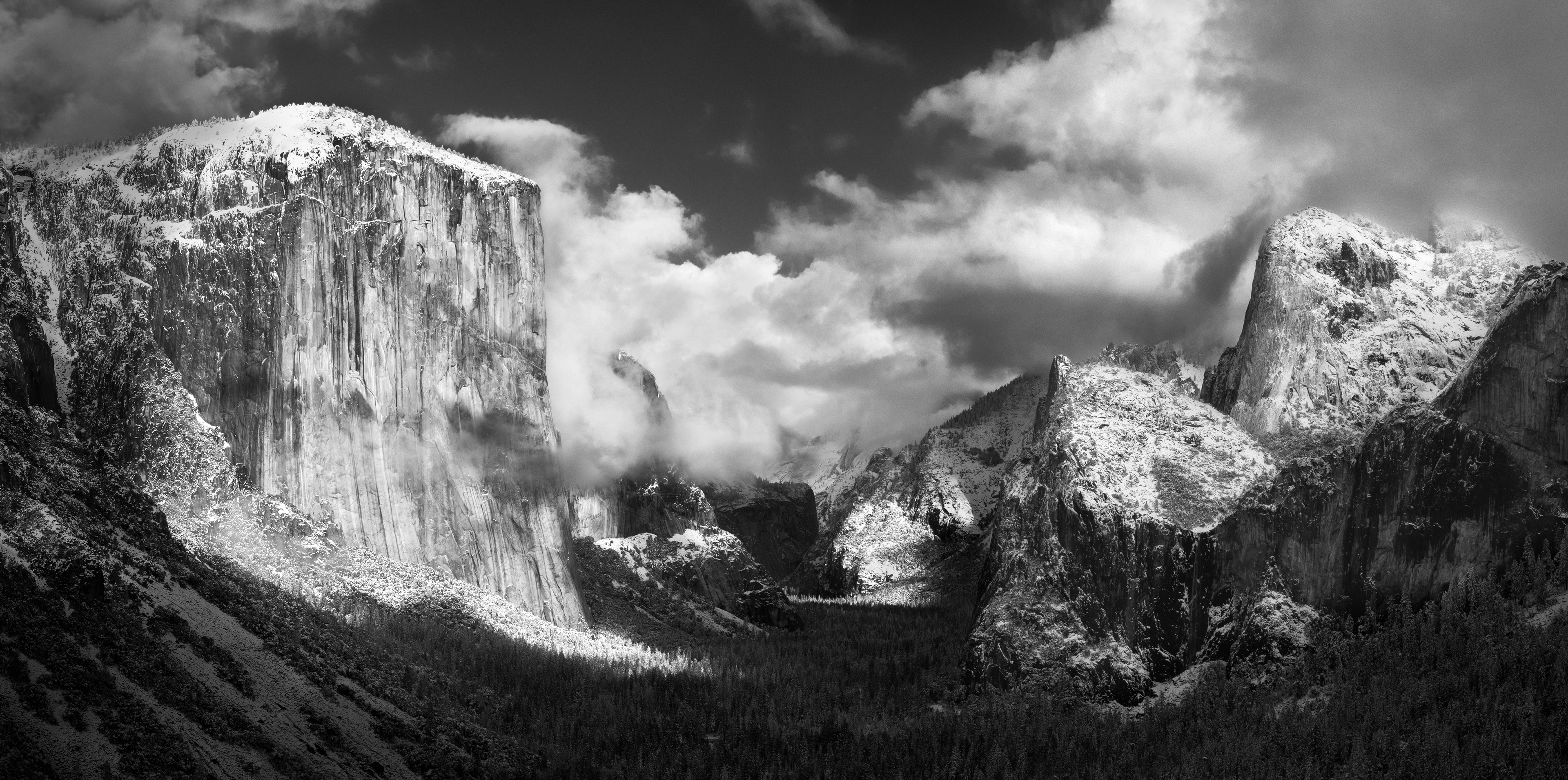 Winter Storm Clouds in Yosemite Valley