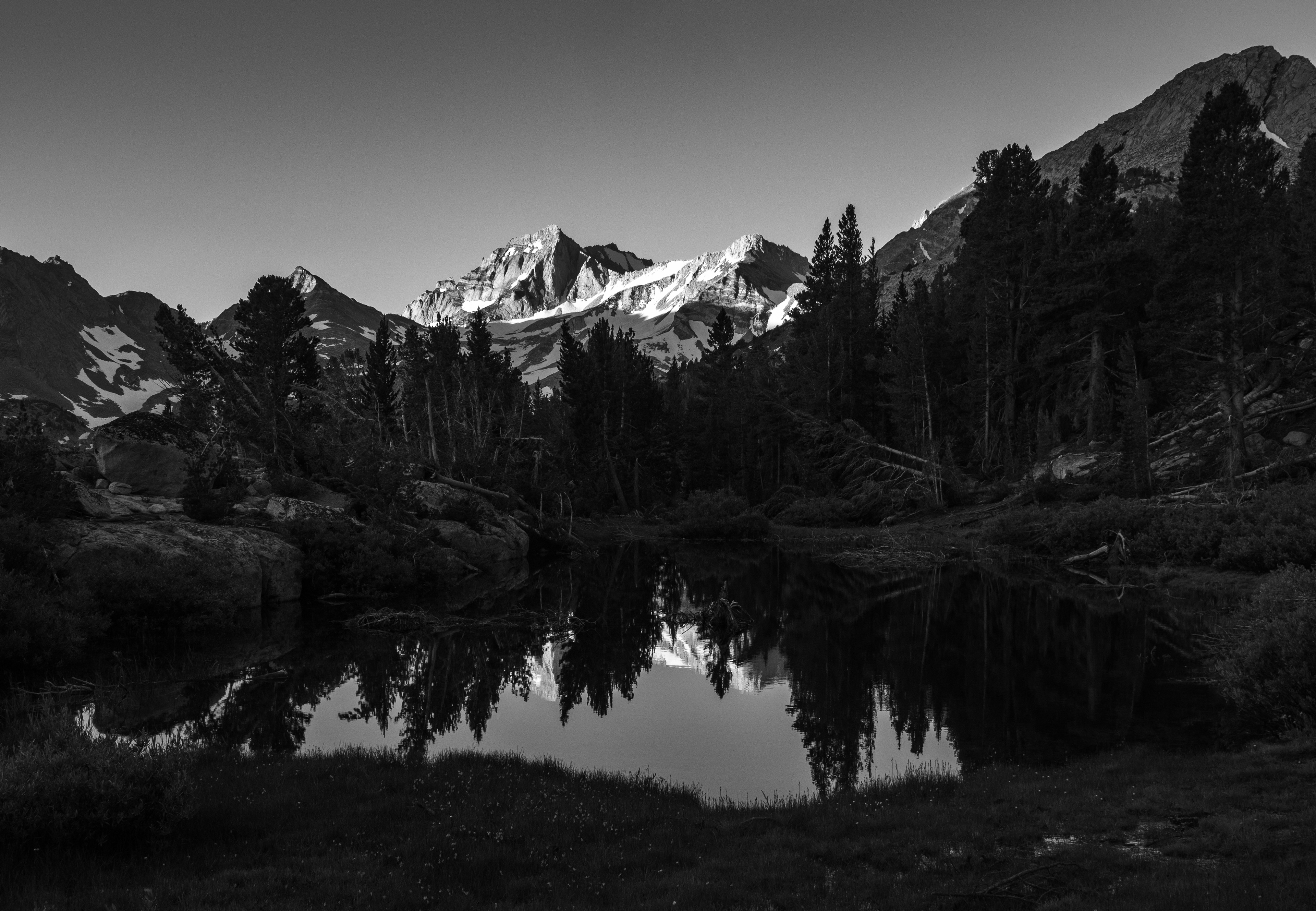 Sunrise Beside a Pond in the Eastern Sierra