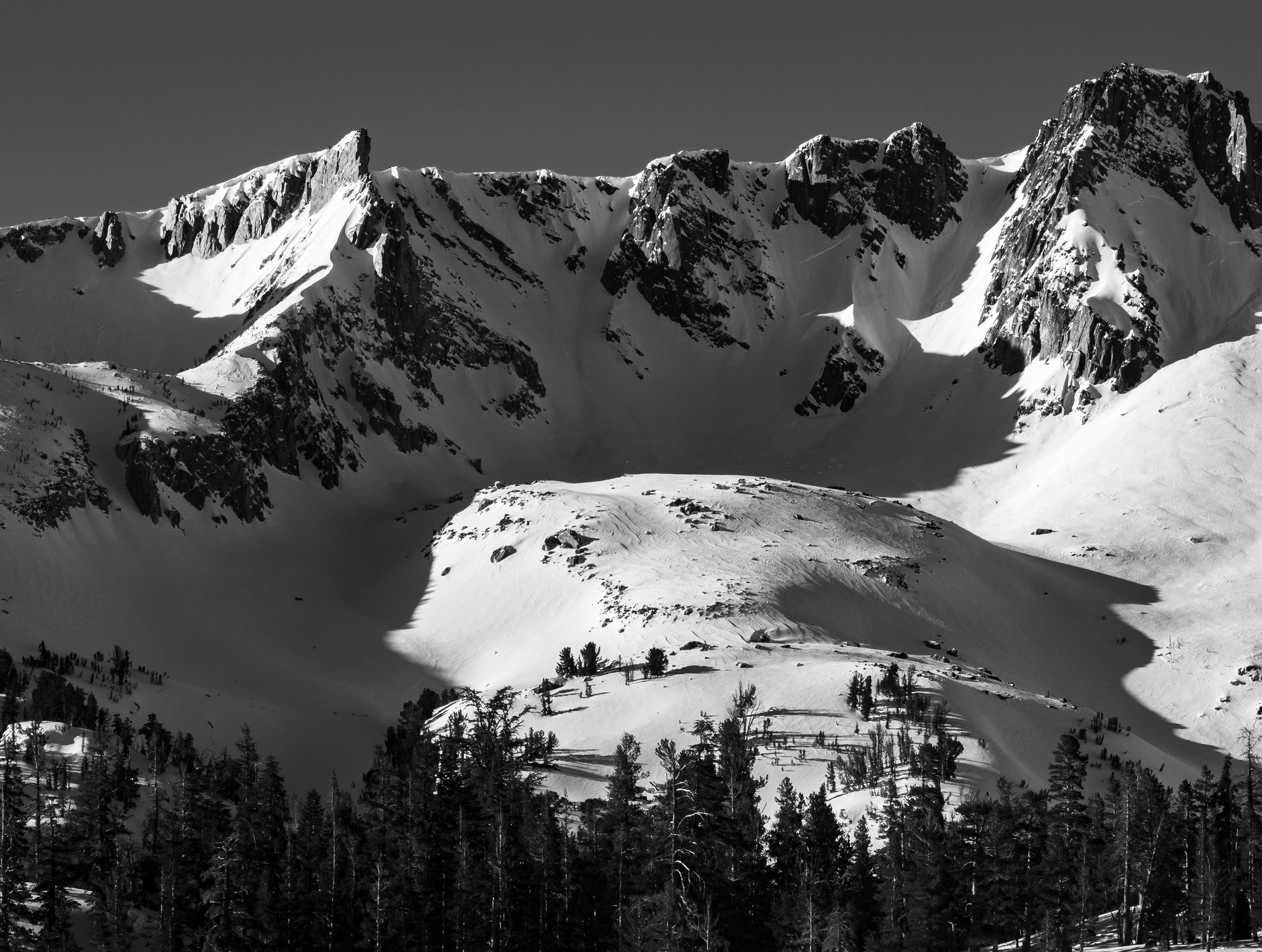 Early Morning Light on Mountain Cliffs