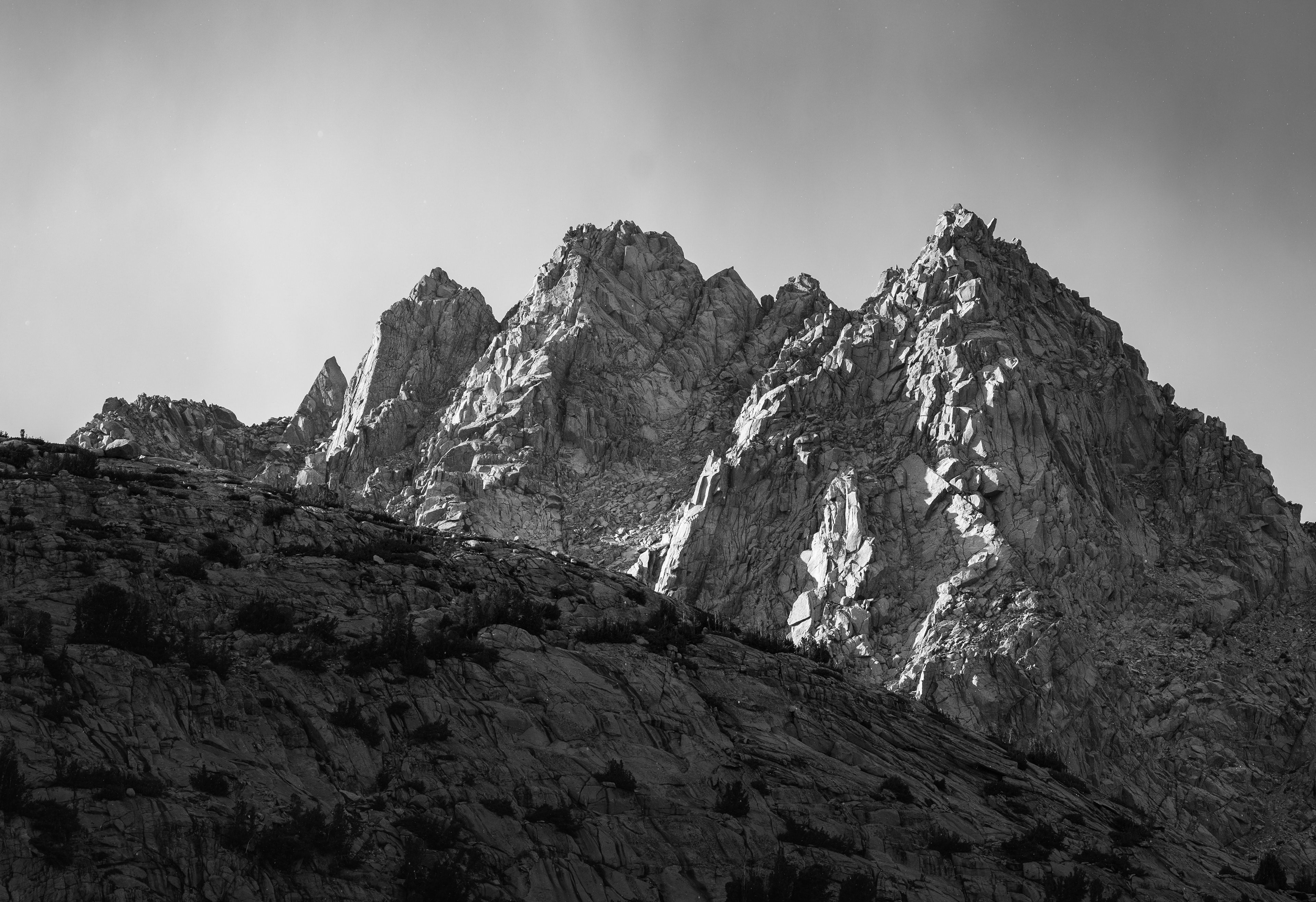 Sunset on Granite Peaks Above Midnight Lake