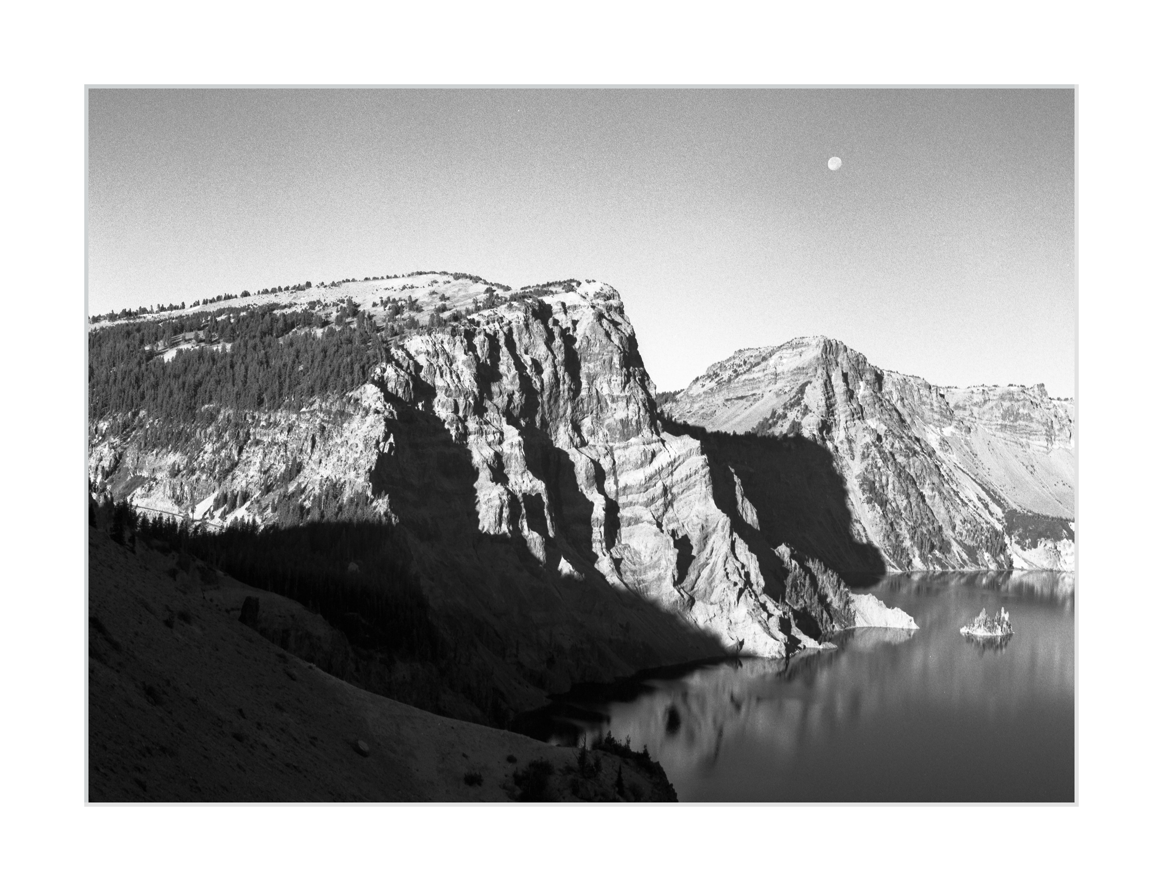 Moon Over Crater Lake