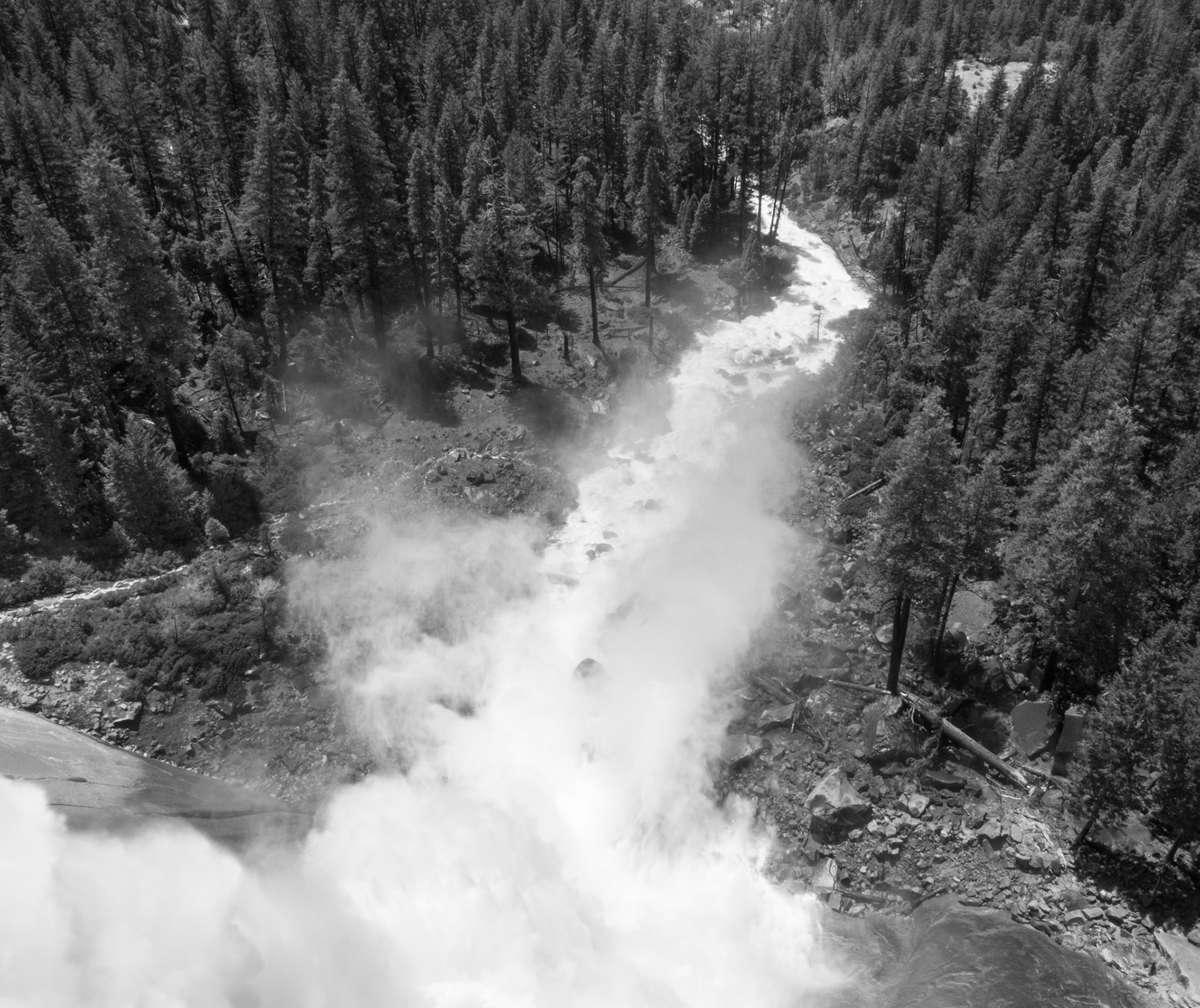 The Merced Falling into the Forest