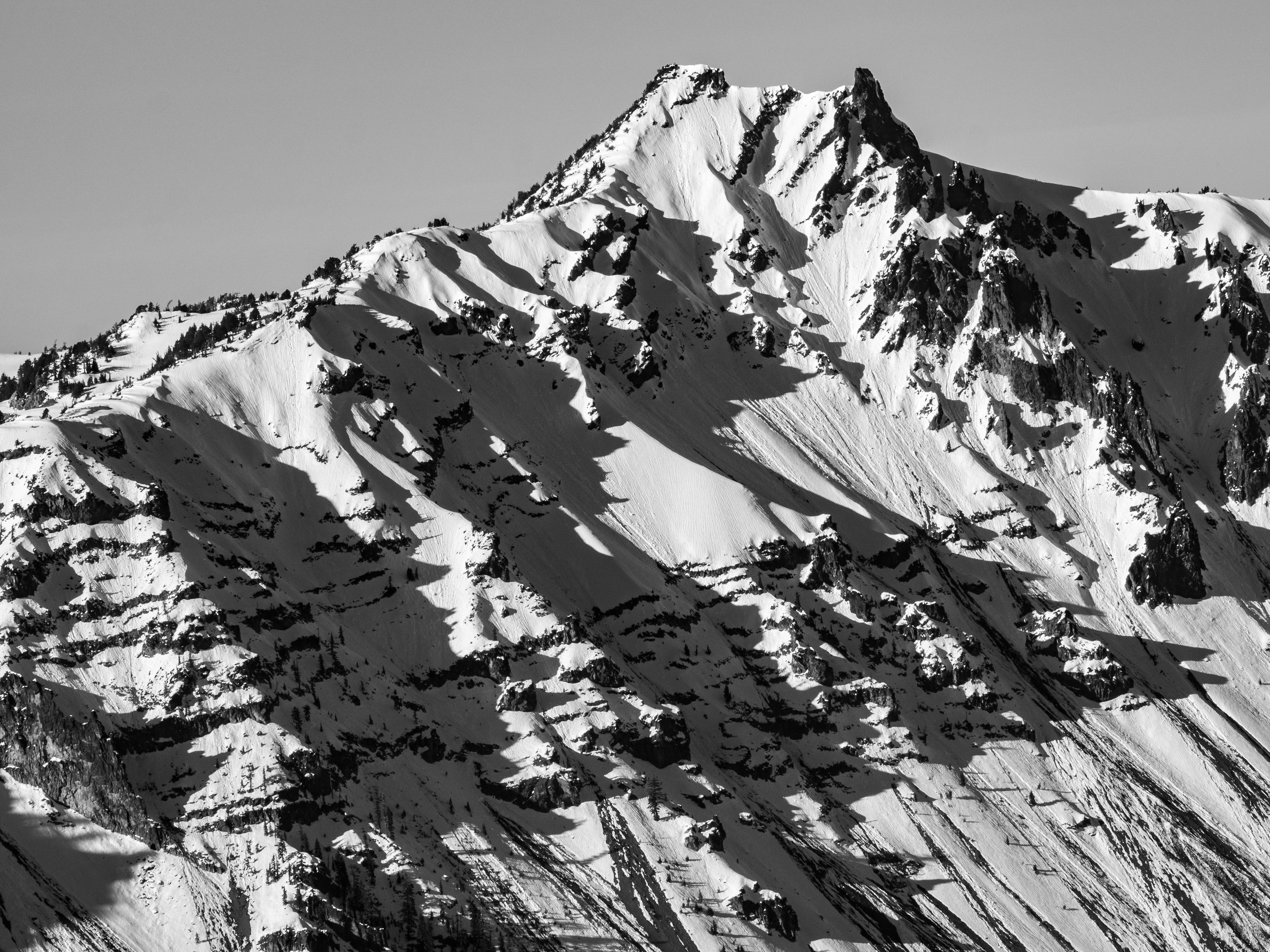 Hillman Peak Covered in Snow