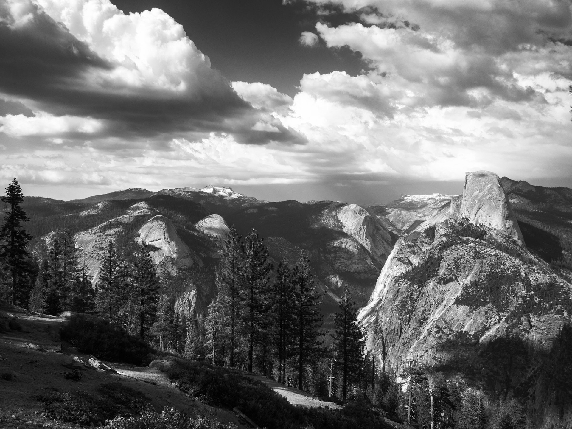 Clouds Over Yosemite Valley 1