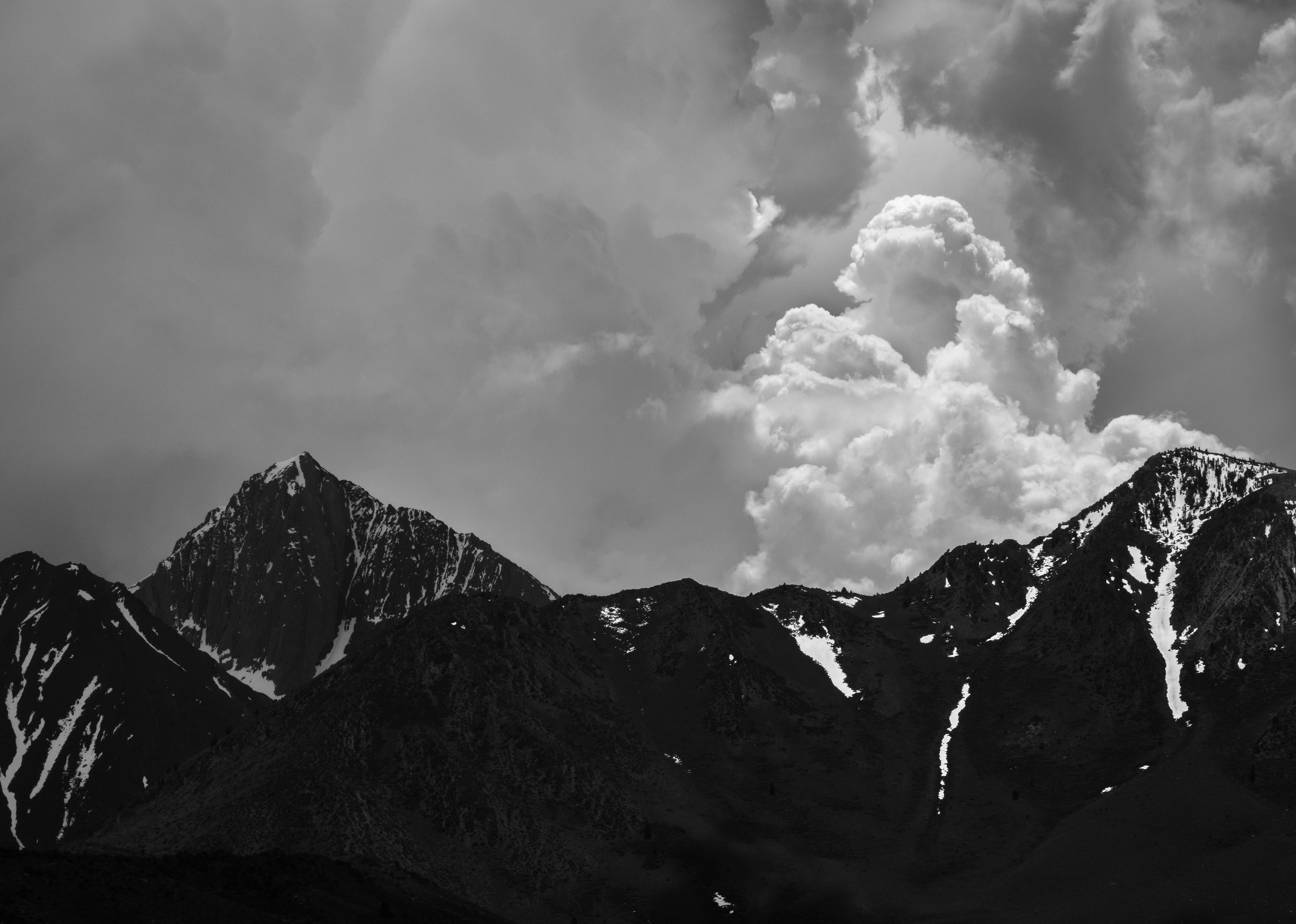 Building Storms Clouds in the Face of Mt Morrison