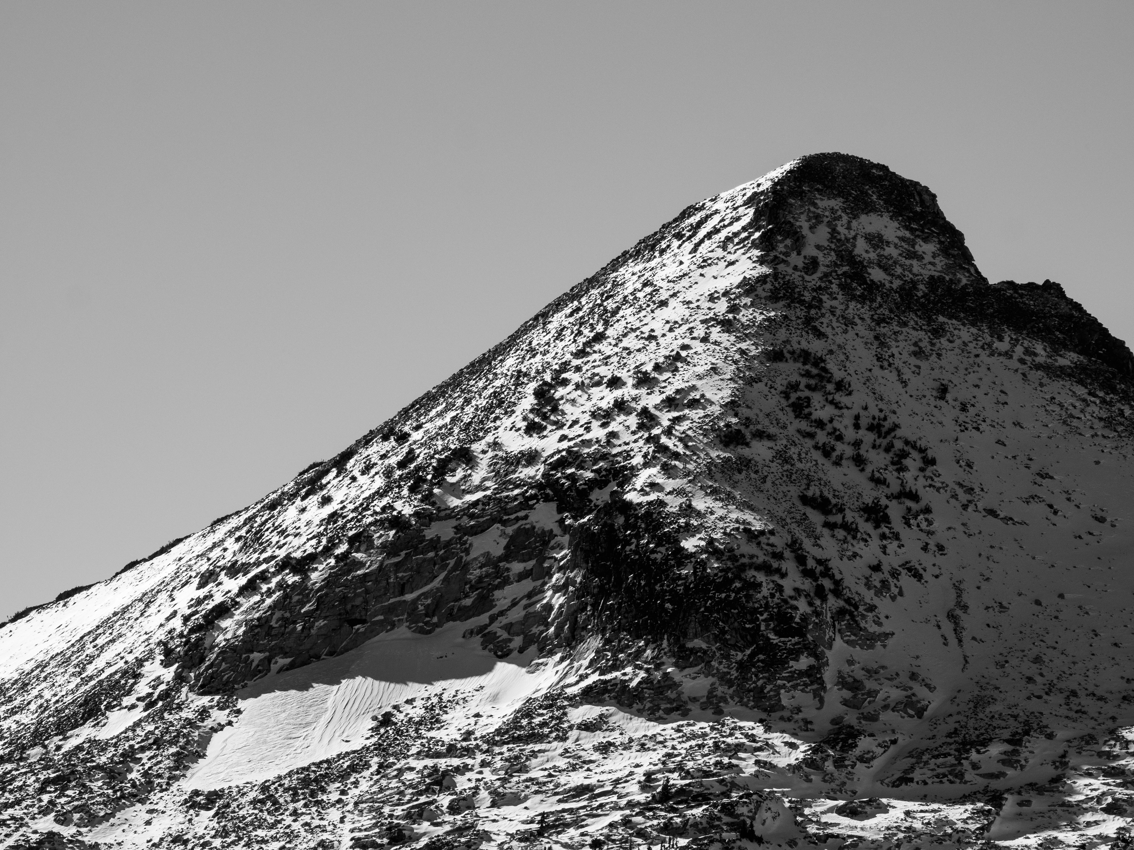 Pyramid Peak Dusted in Snow